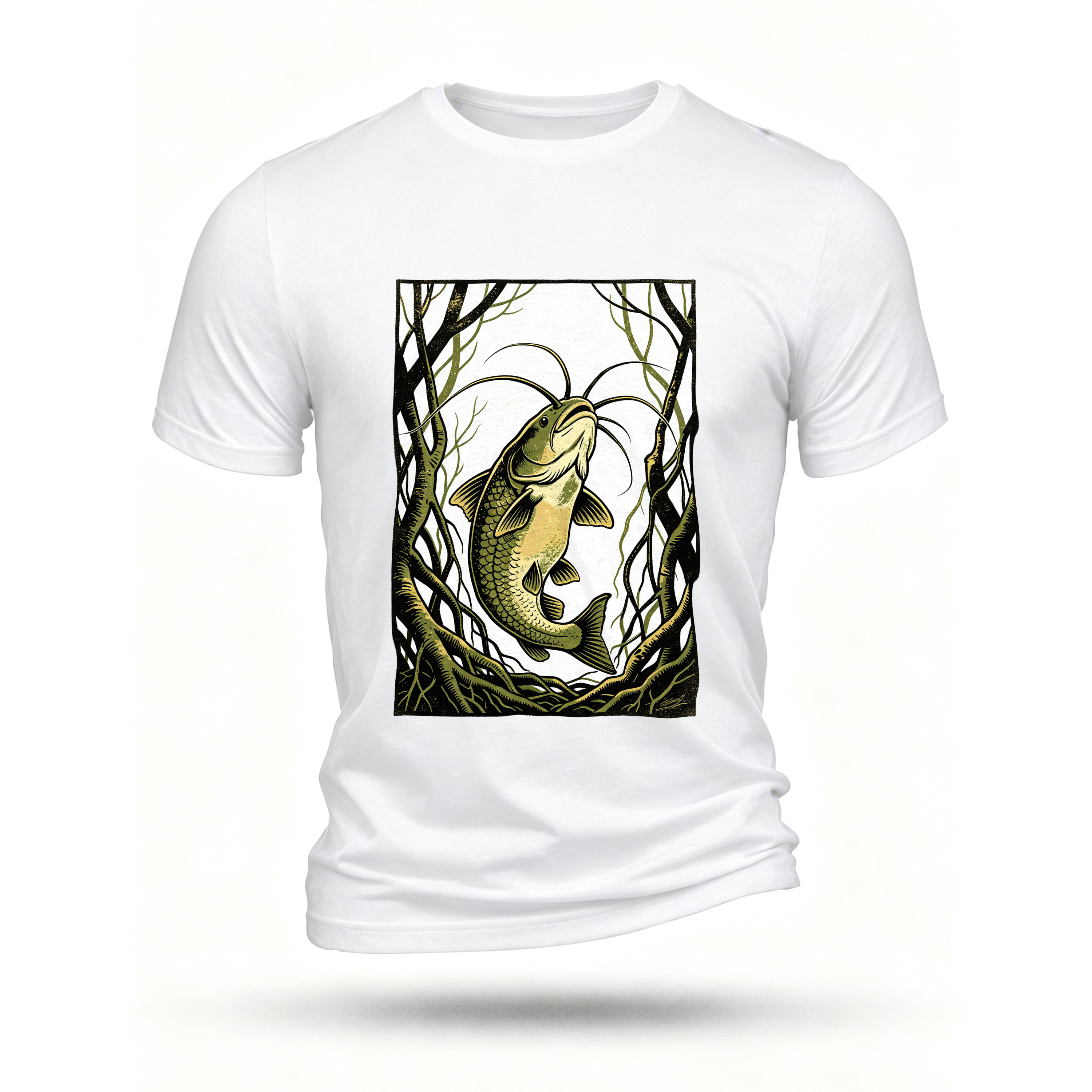 White T-shirt, front print