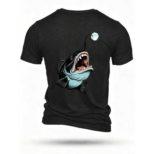 Black T-shirt, back print
