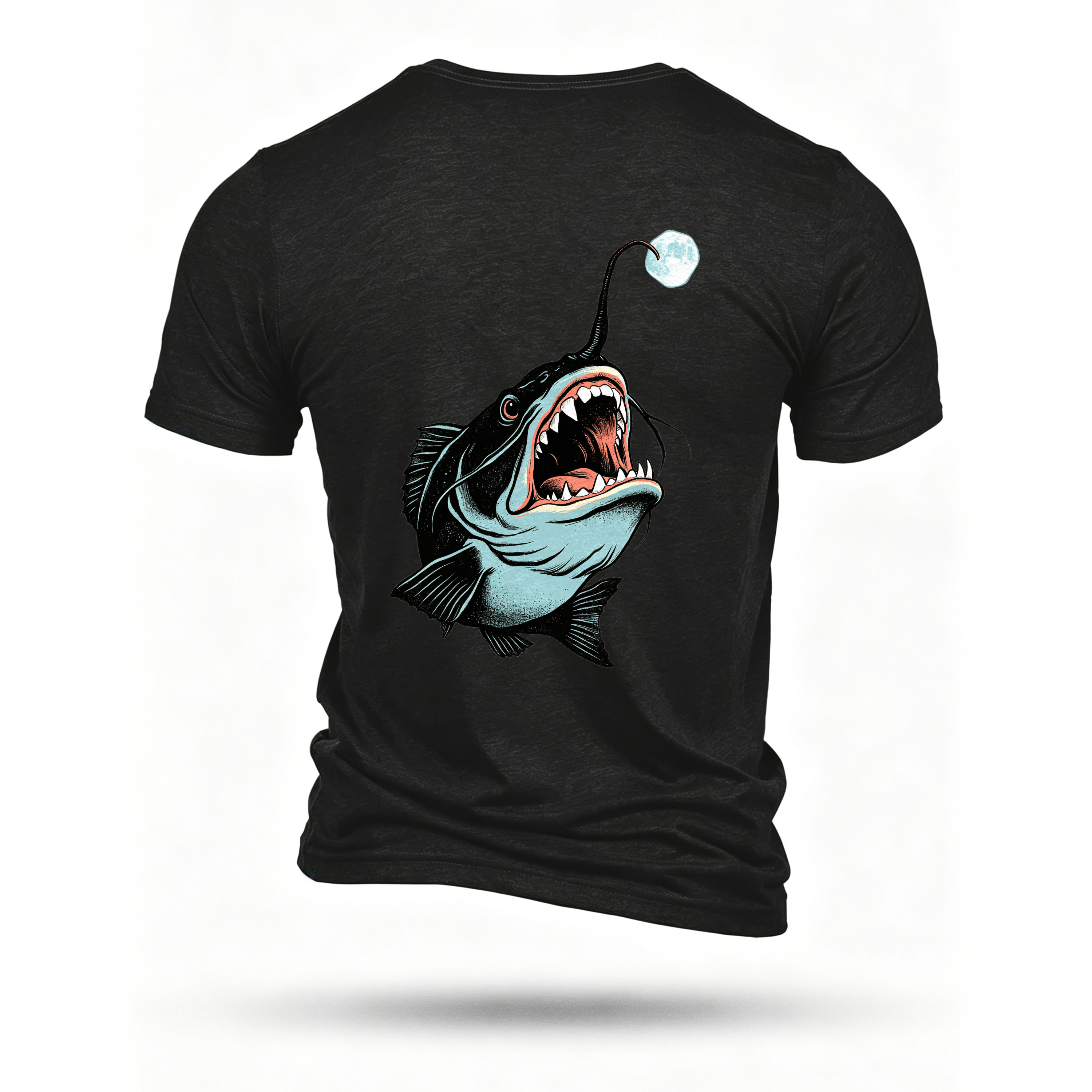 Black T-shirt, back print