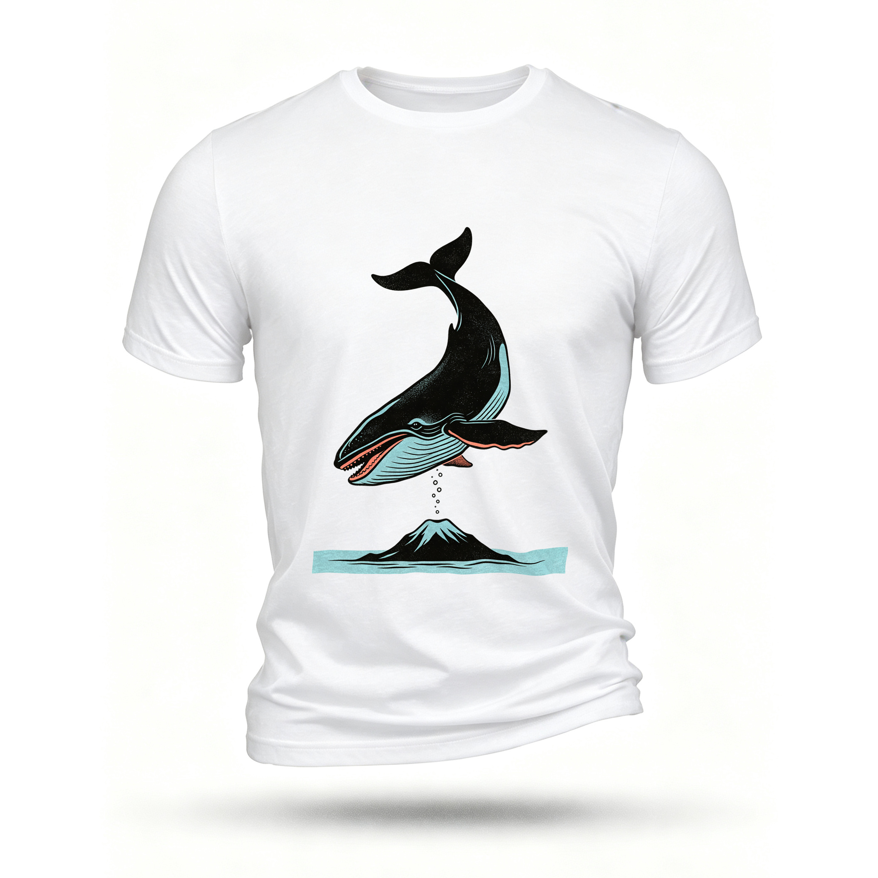 White T-shirt, front print
