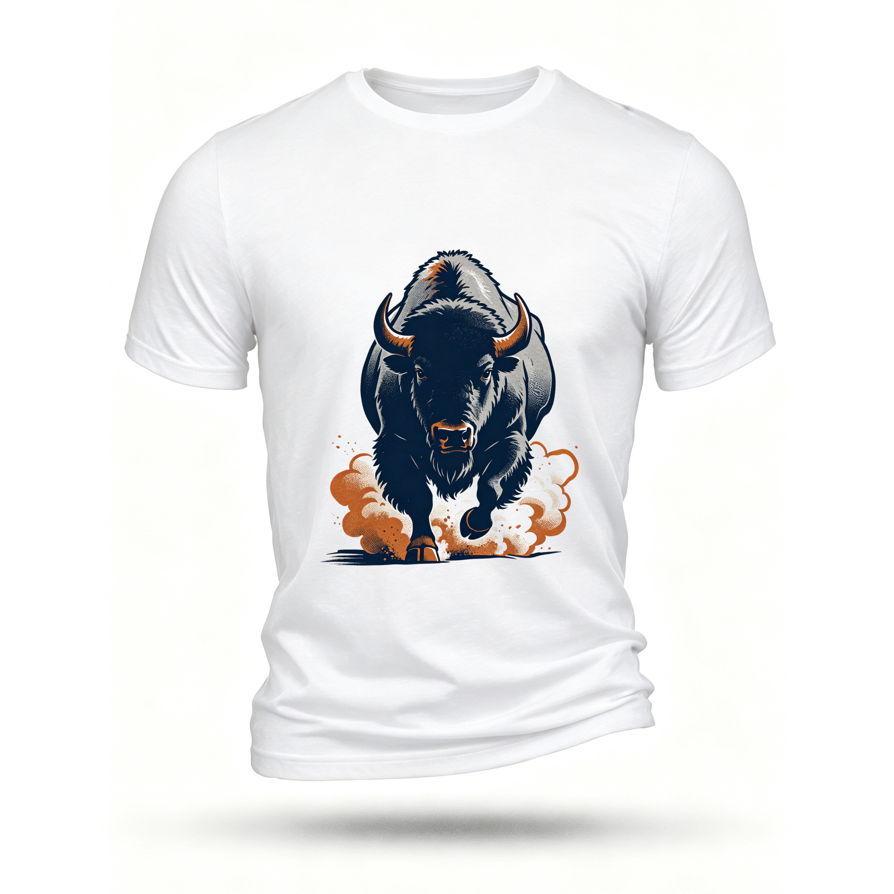 White T-shirt, front print