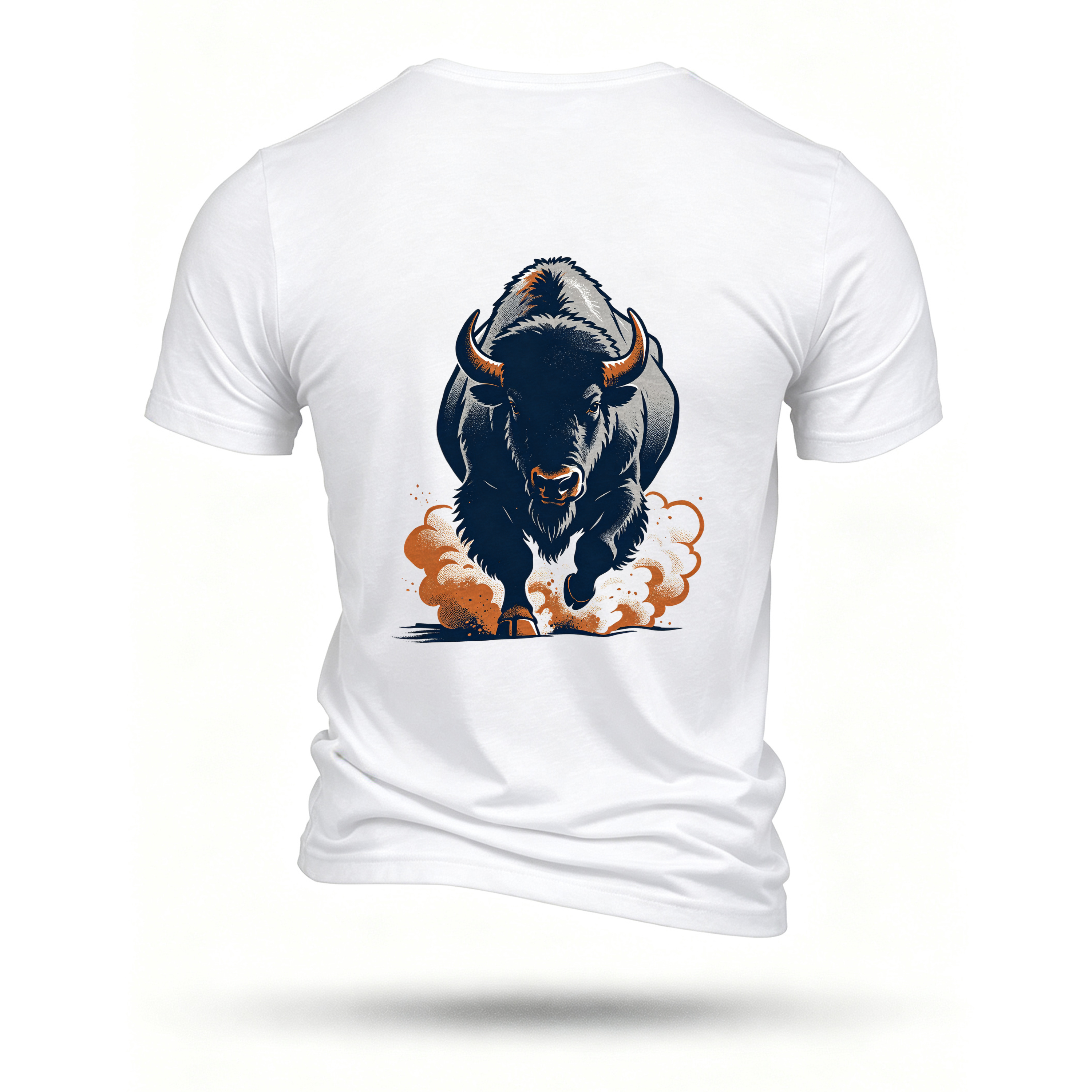 White T-shirt, back print