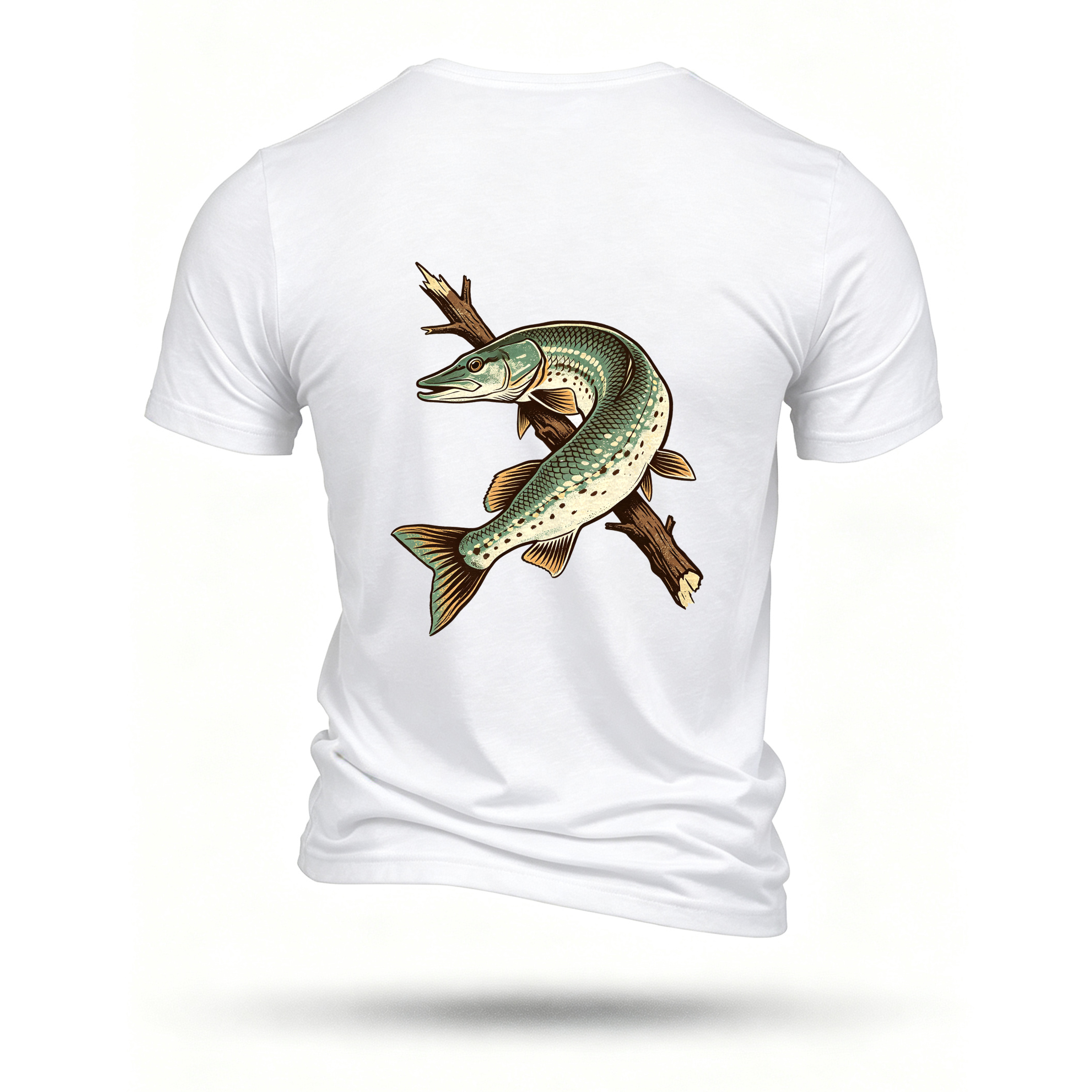 White T-shirt, back print