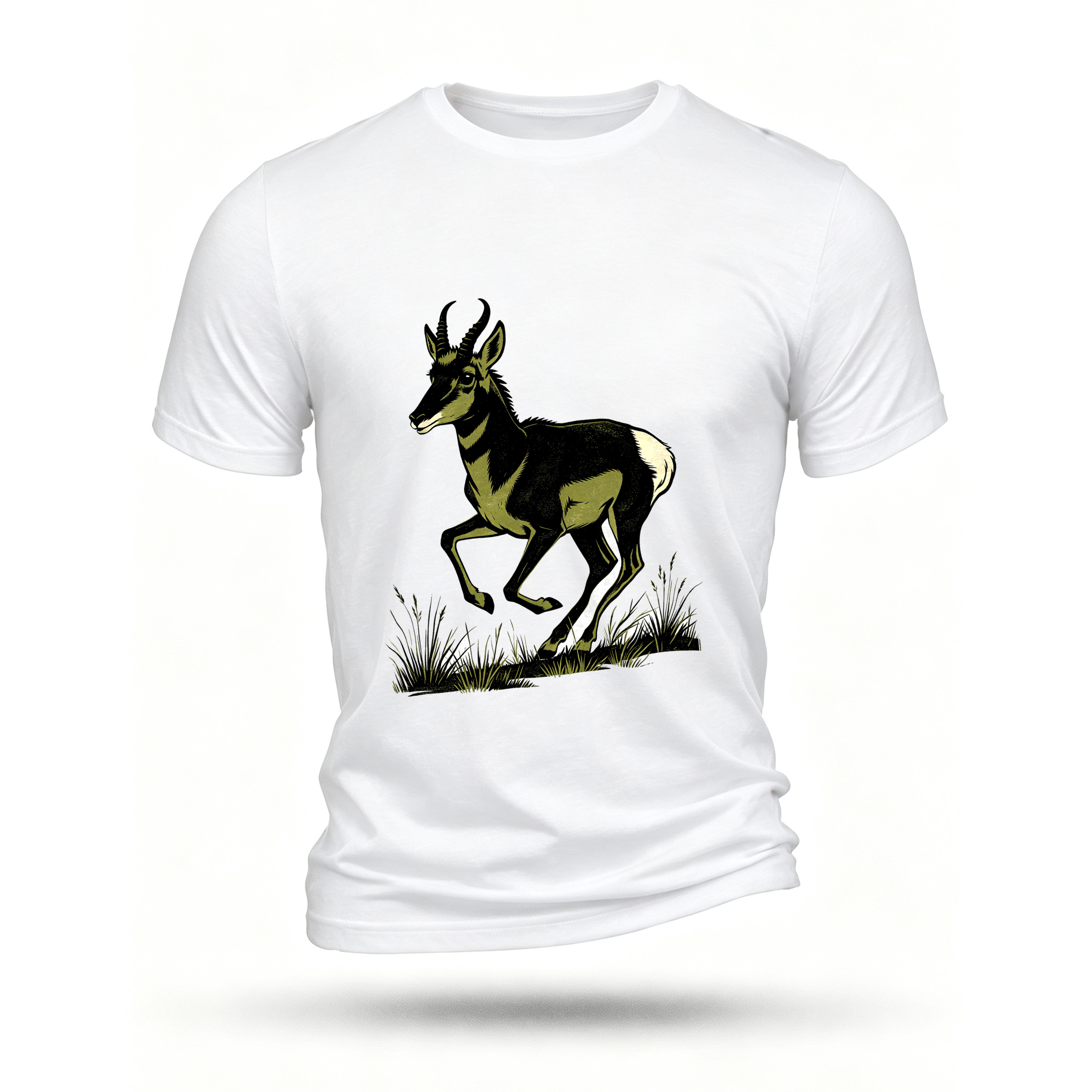 White T-shirt, front print