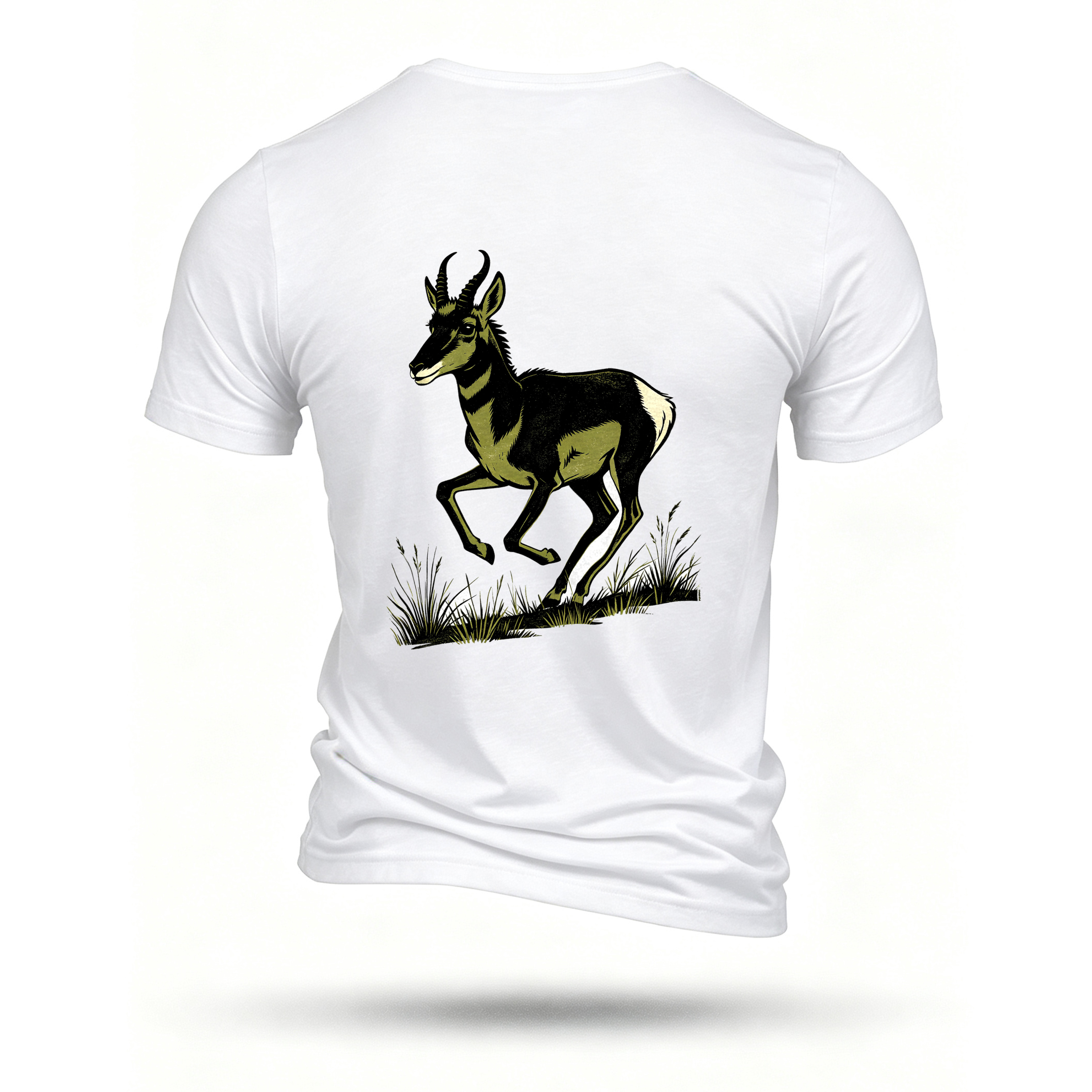 White T-shirt, back print