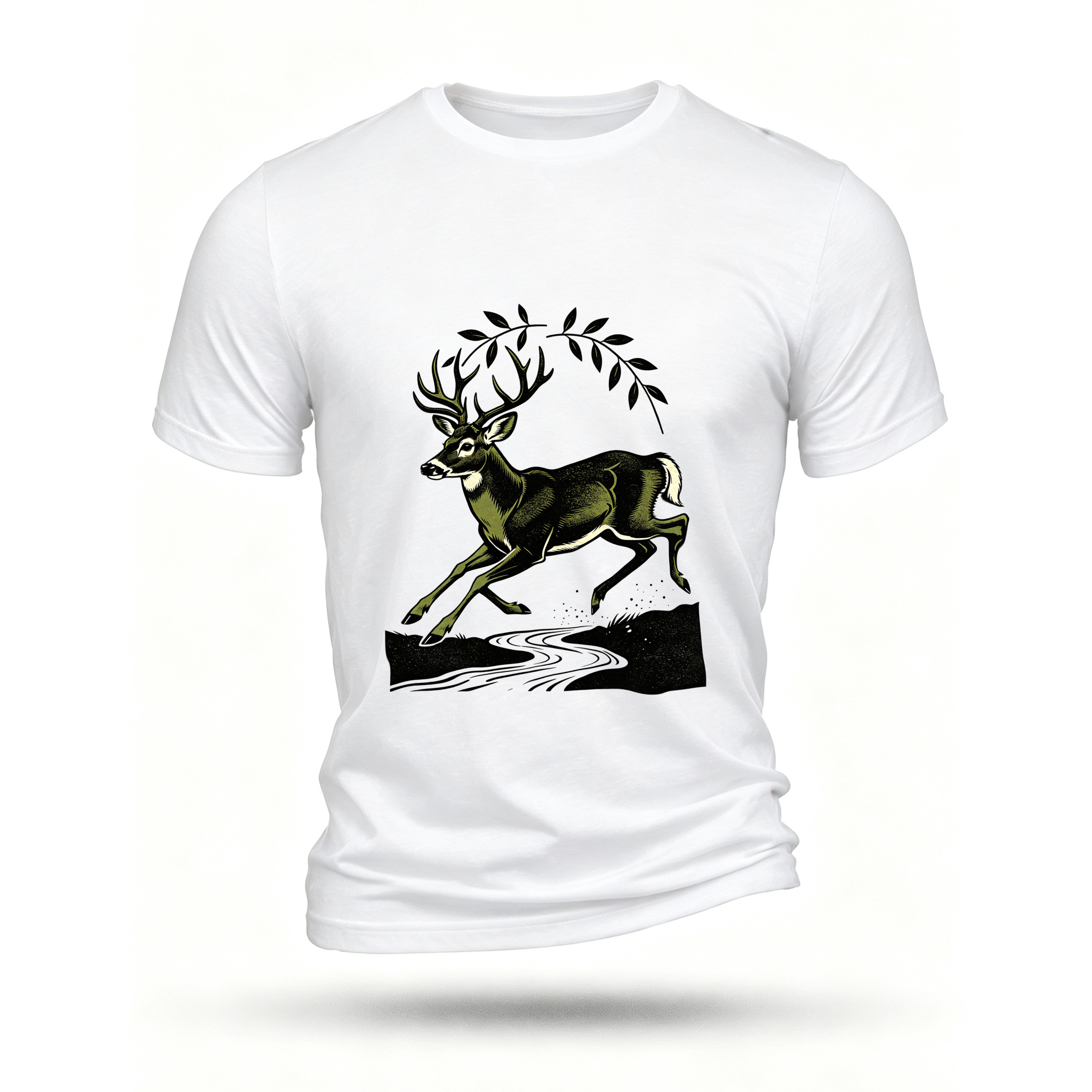 White T-shirt, front print