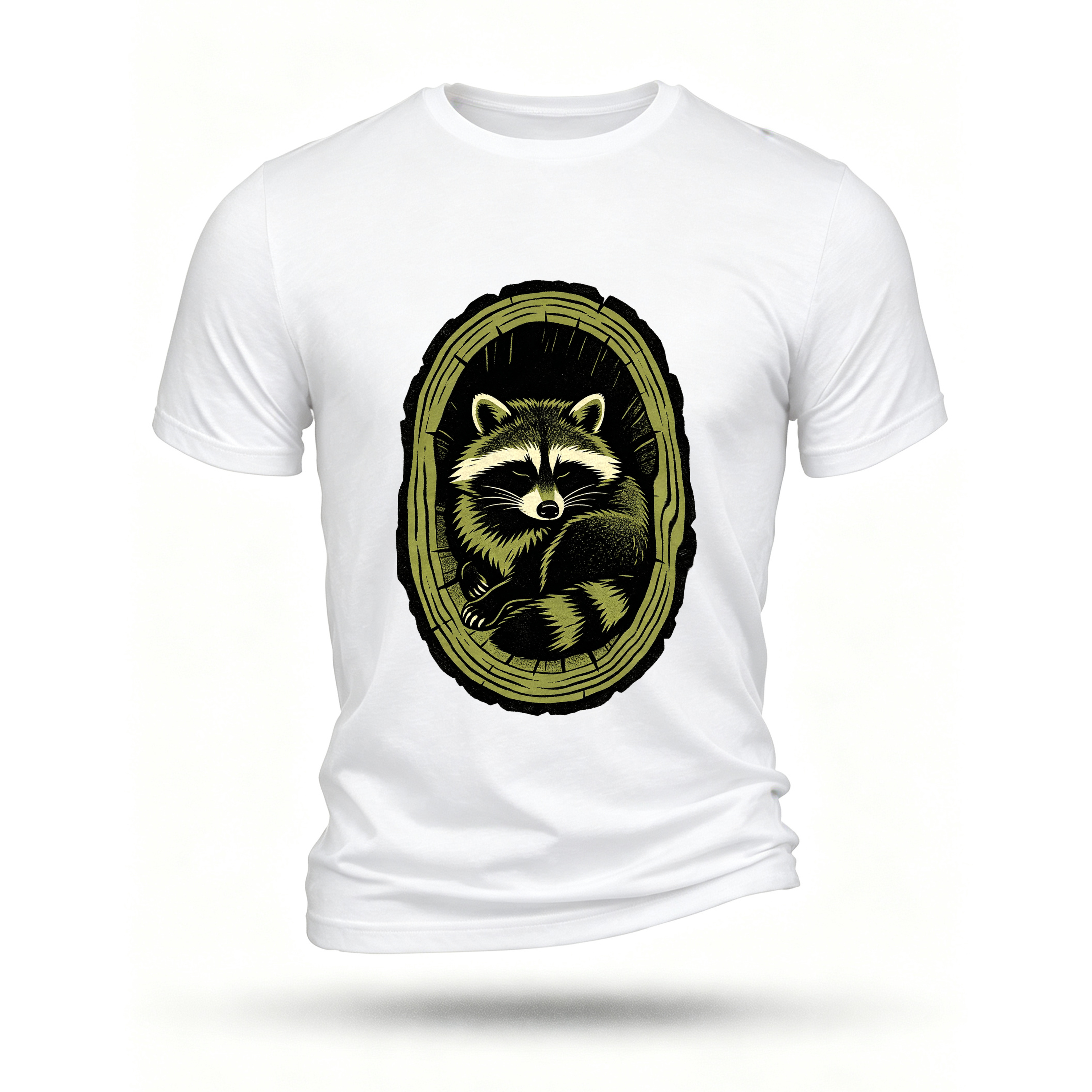 White T-shirt, front print