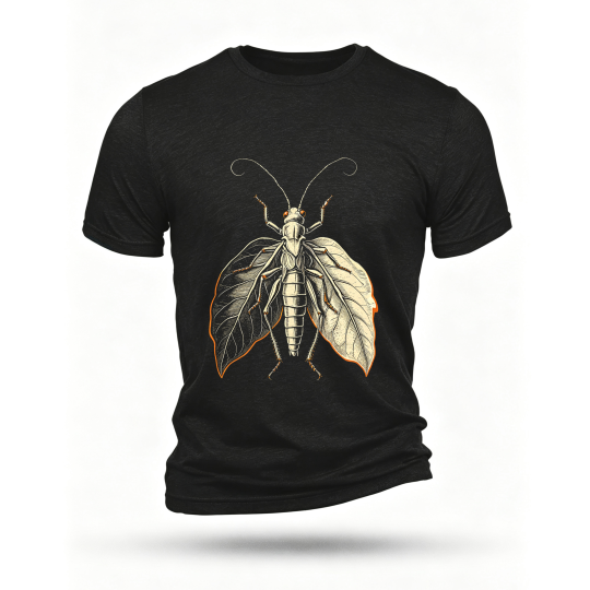 Black T-shirt, front print