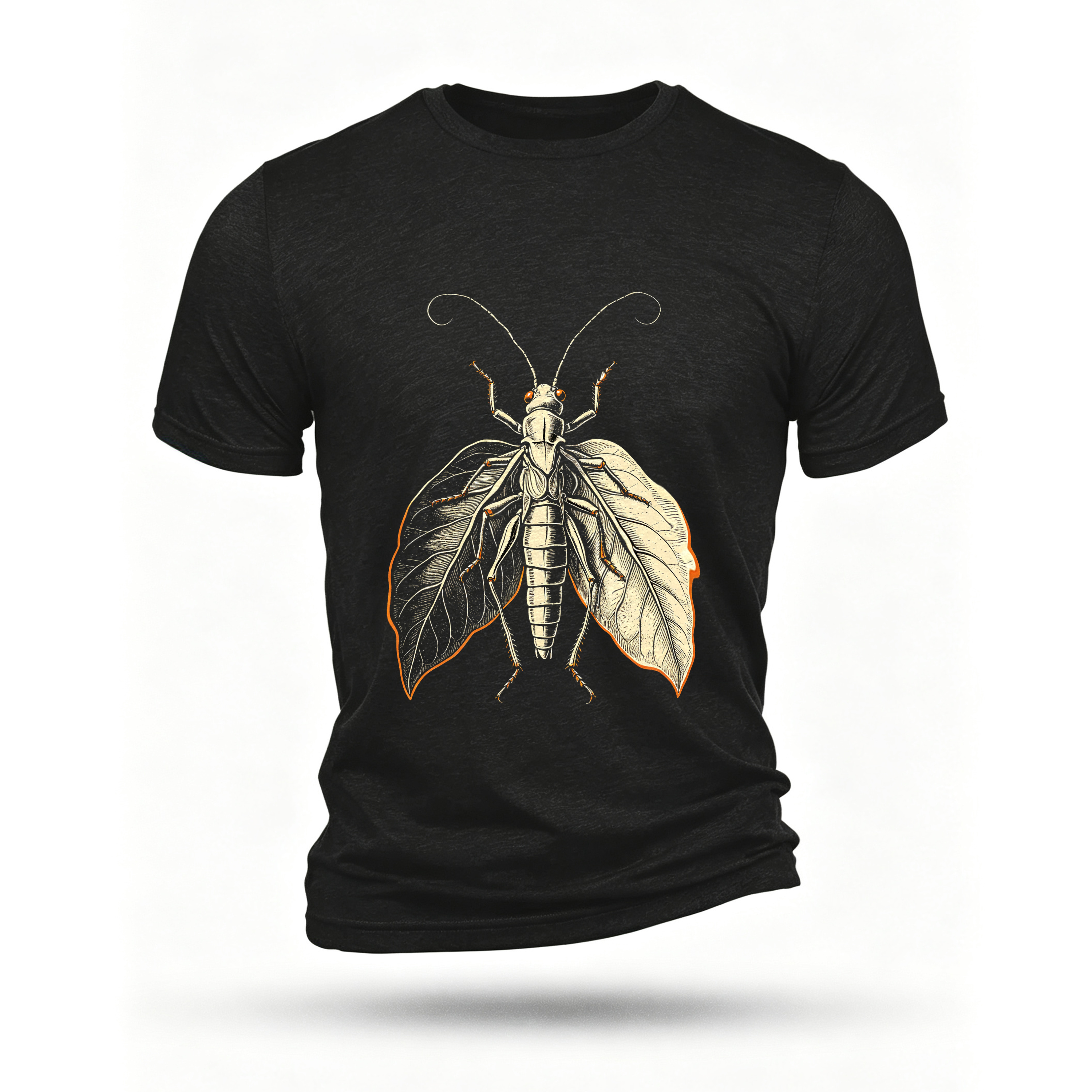 Black T-shirt, front print