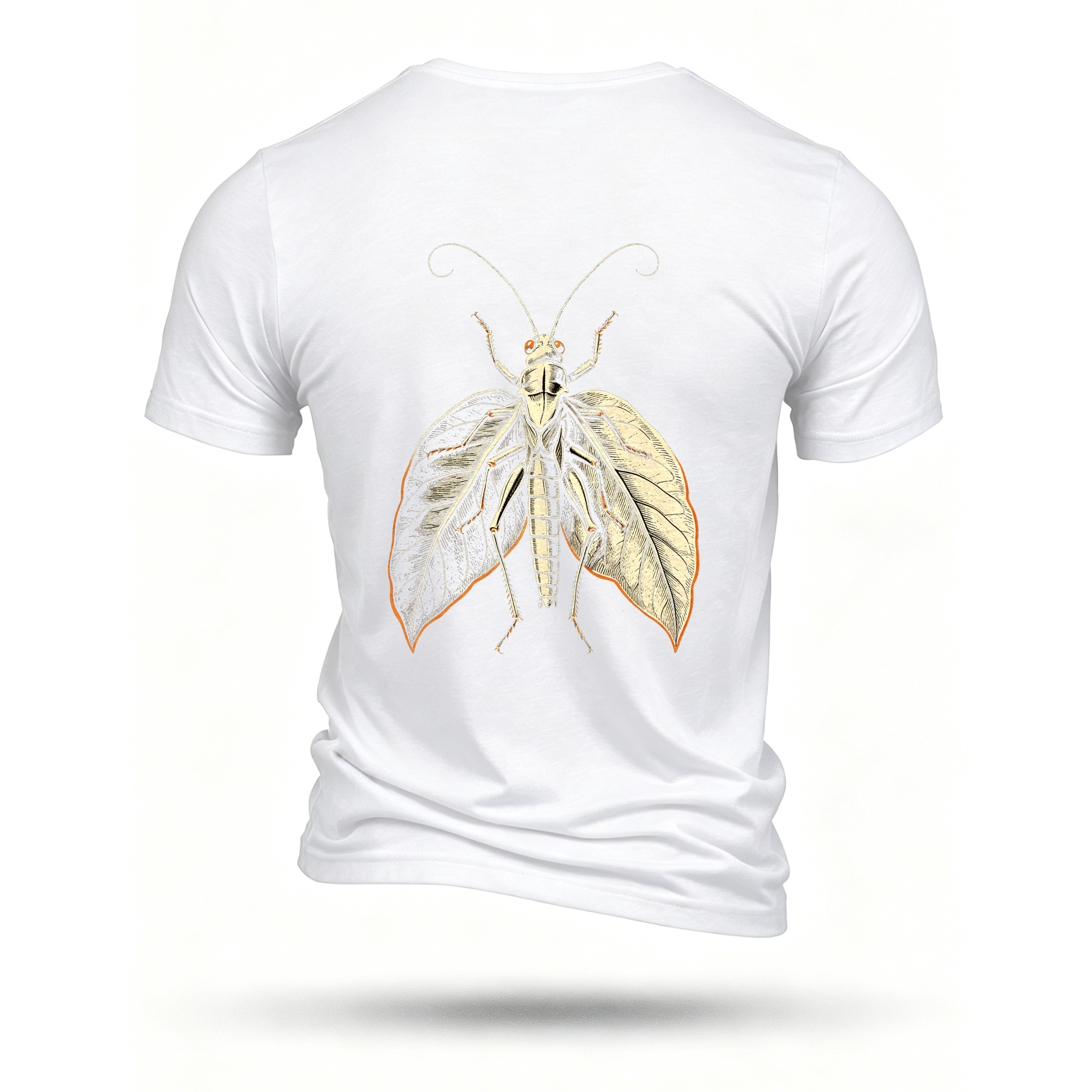 White T-shirt, back print