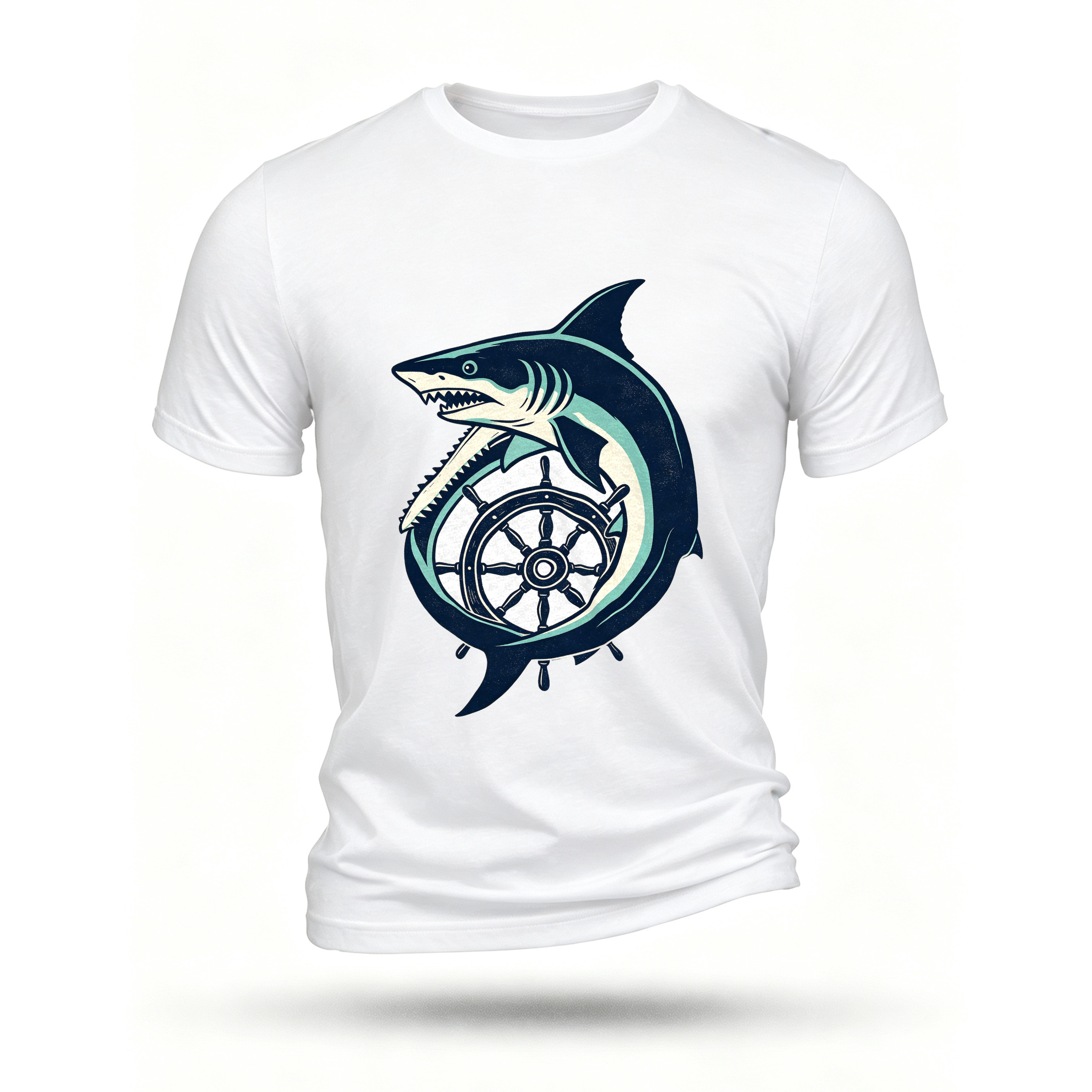 White T-shirt, front print