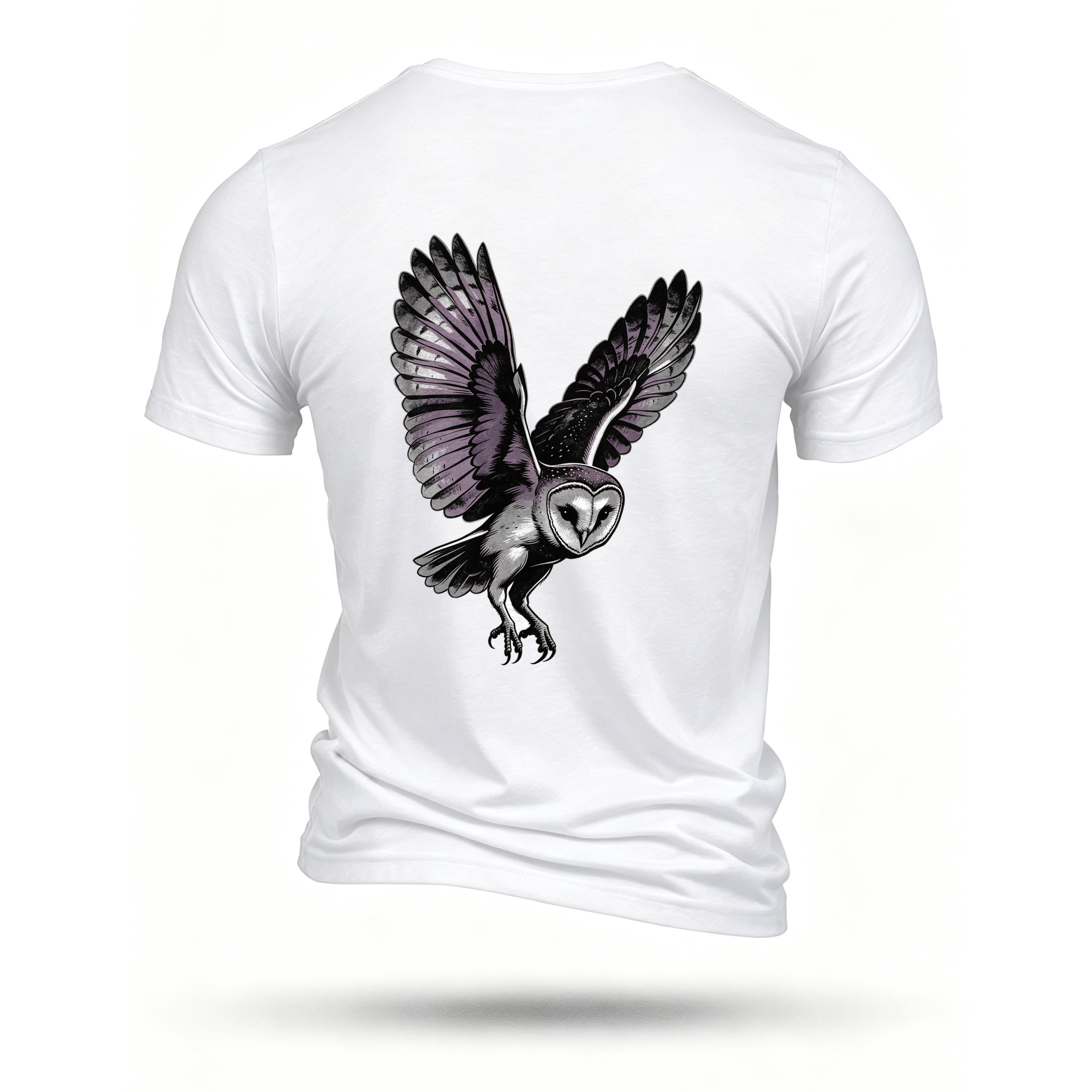 White T-shirt, back print