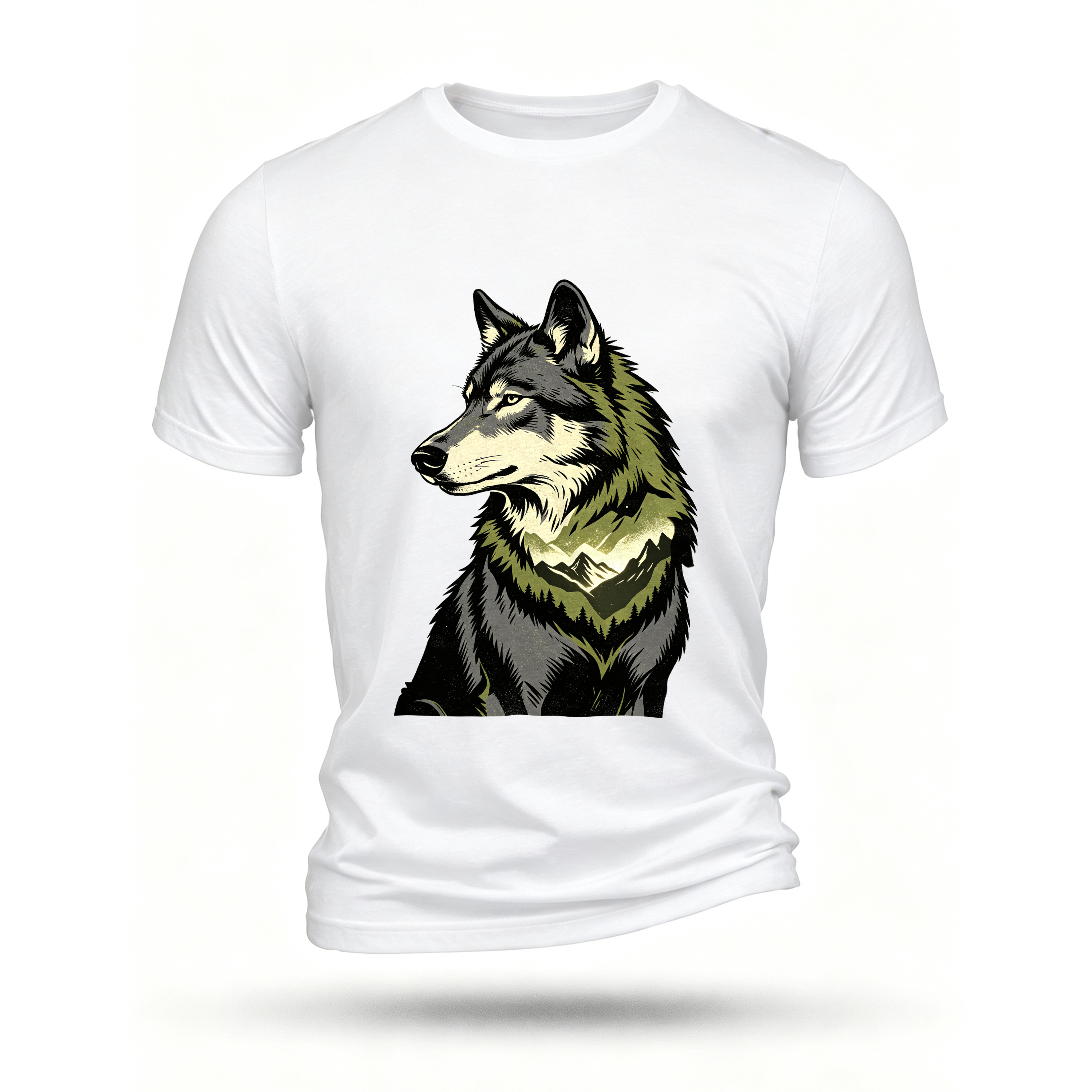 White T-shirt, front print