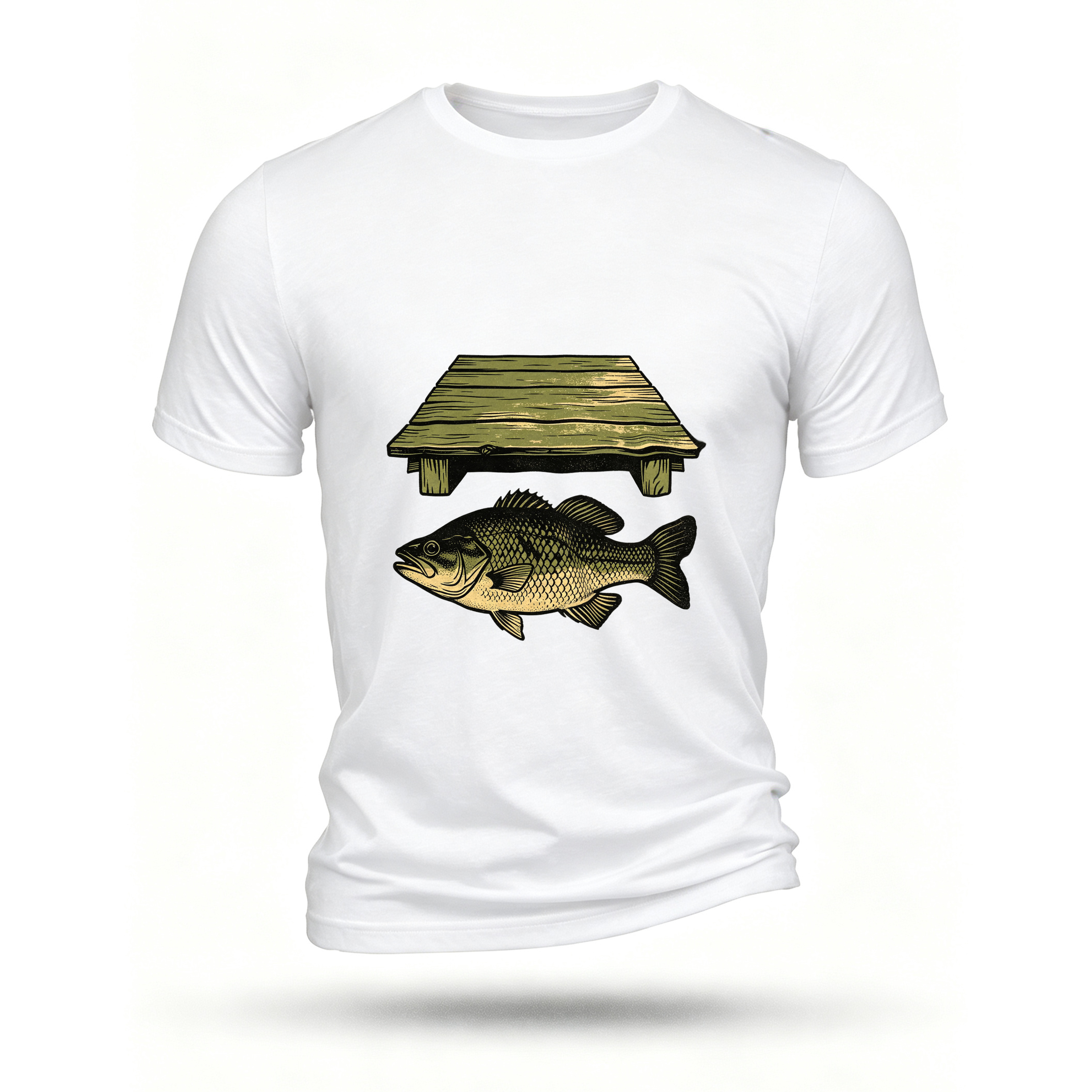 White T-shirt, front print