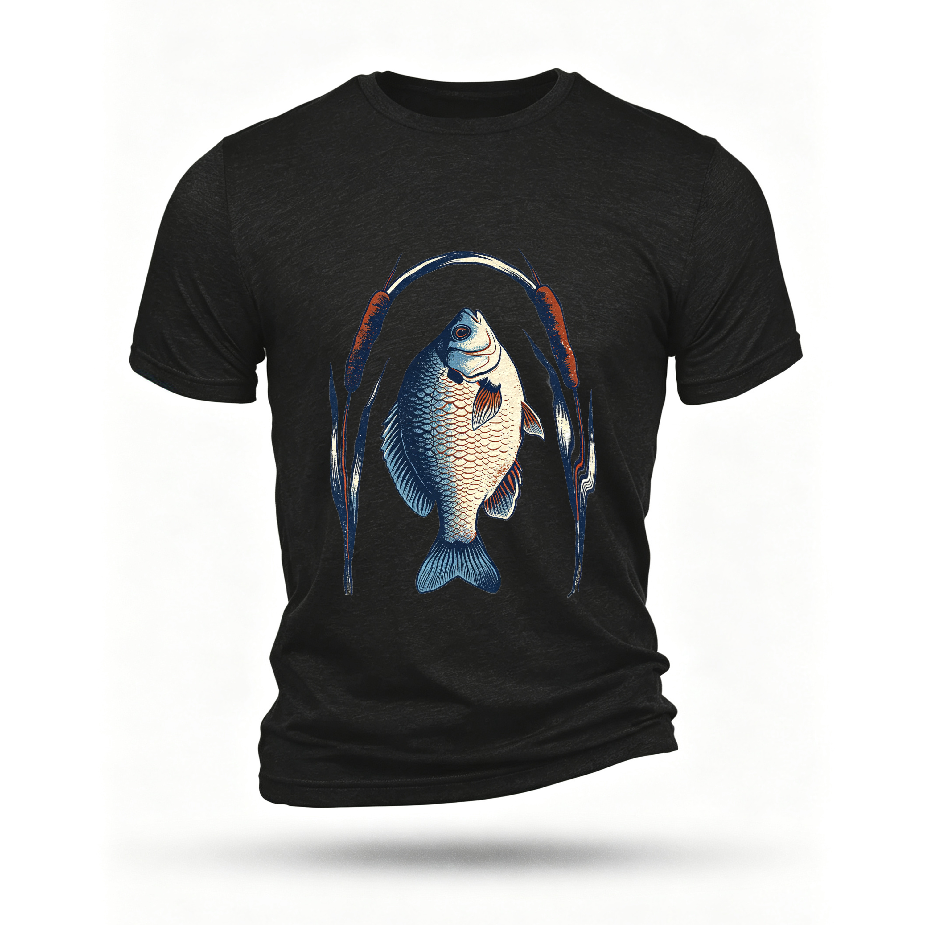 Black T-shirt, front print