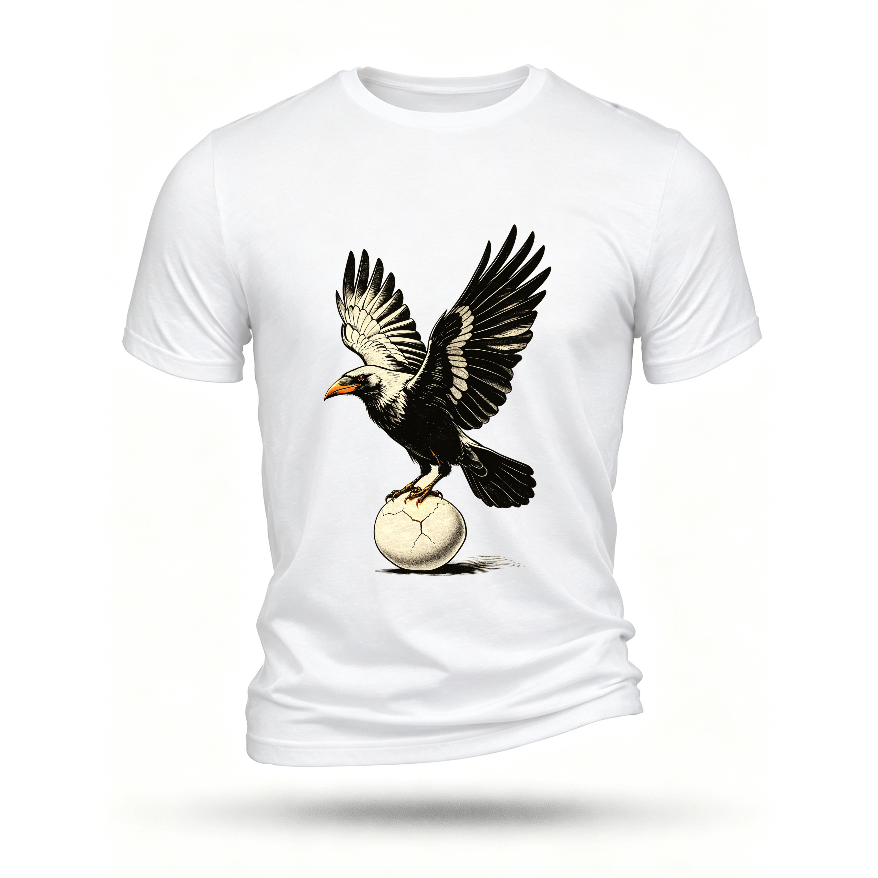 White T-shirt, front print