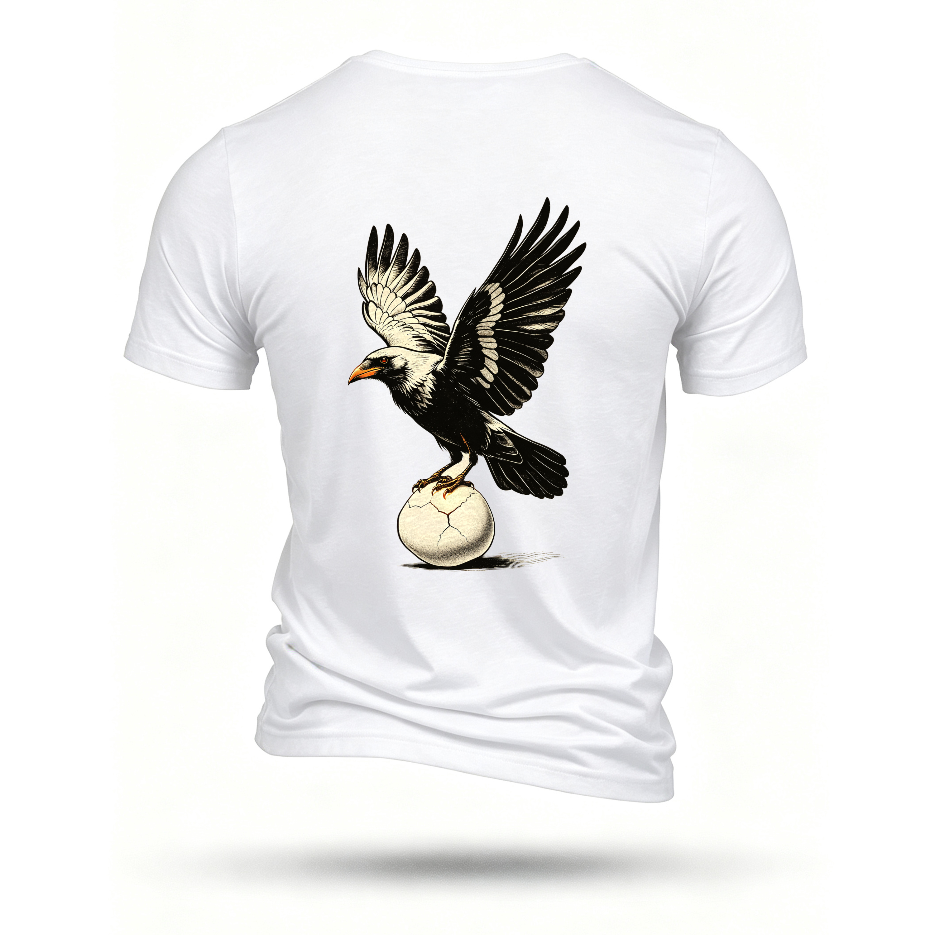 White T-shirt, back print