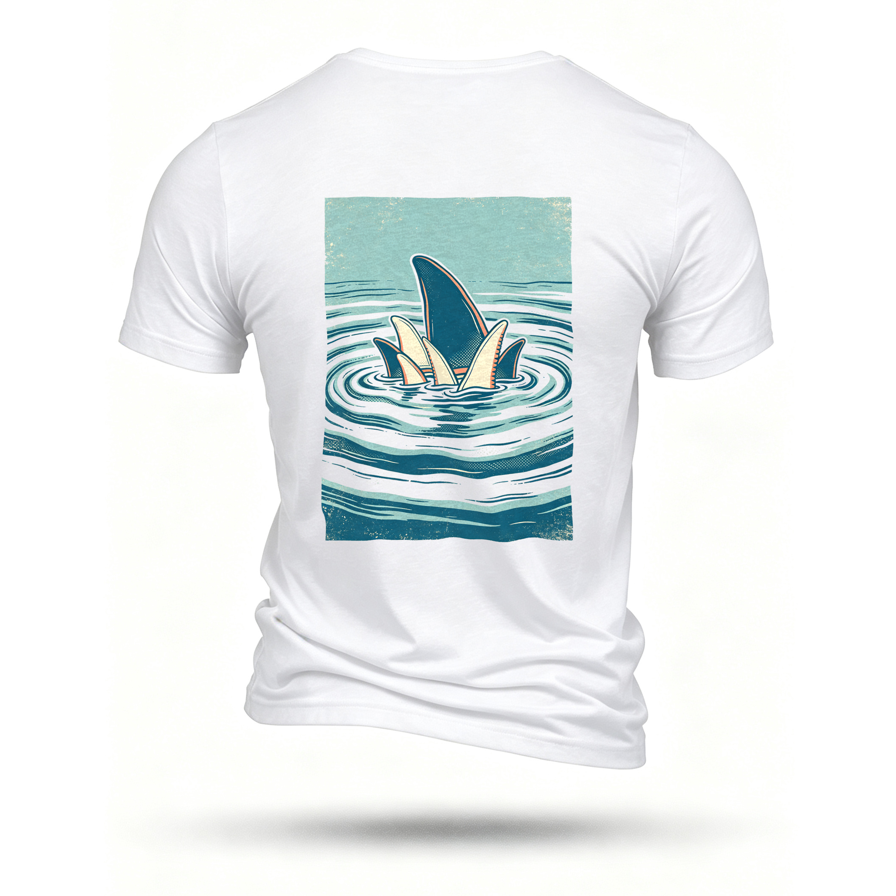 White T-shirt, back print
