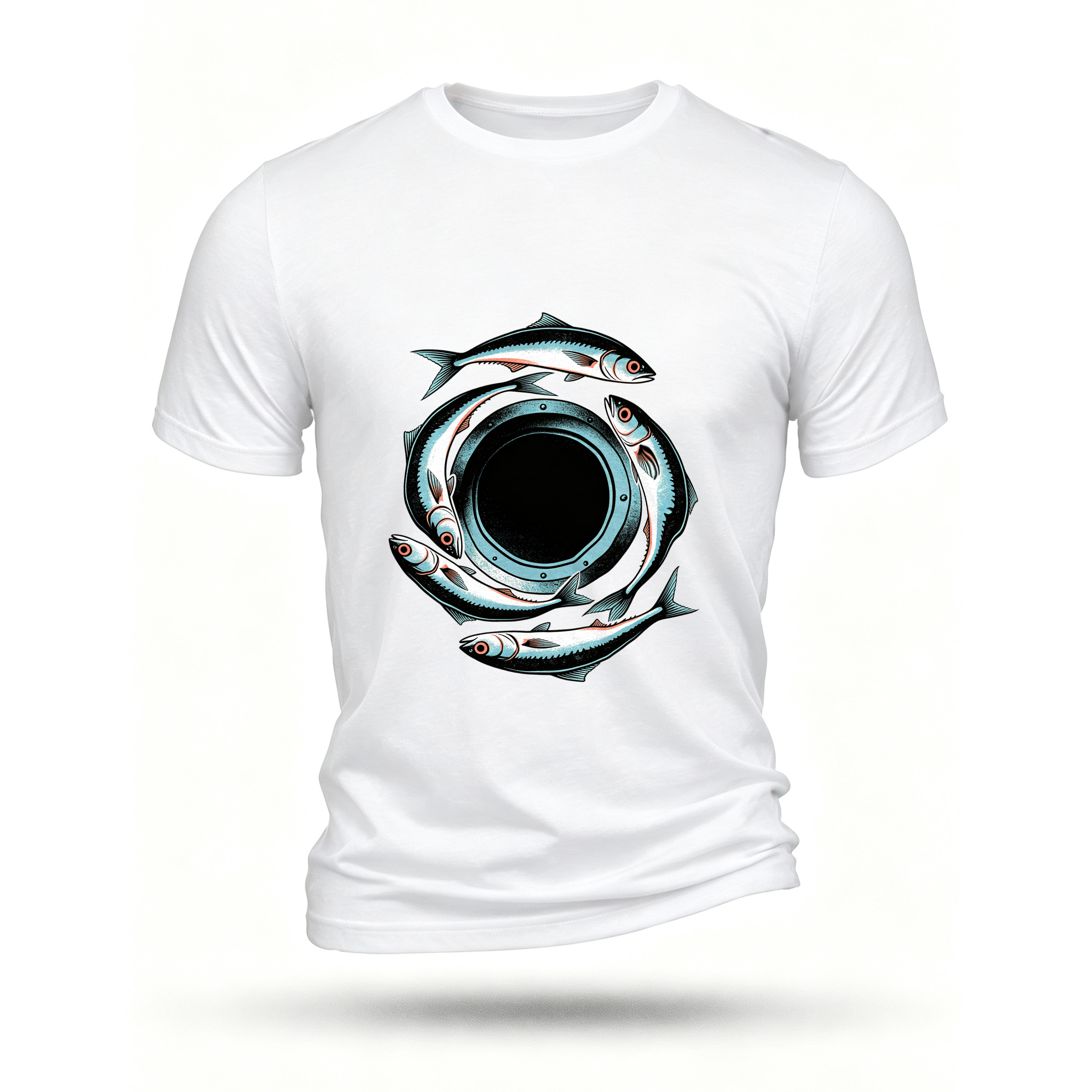 White T-shirt, front print