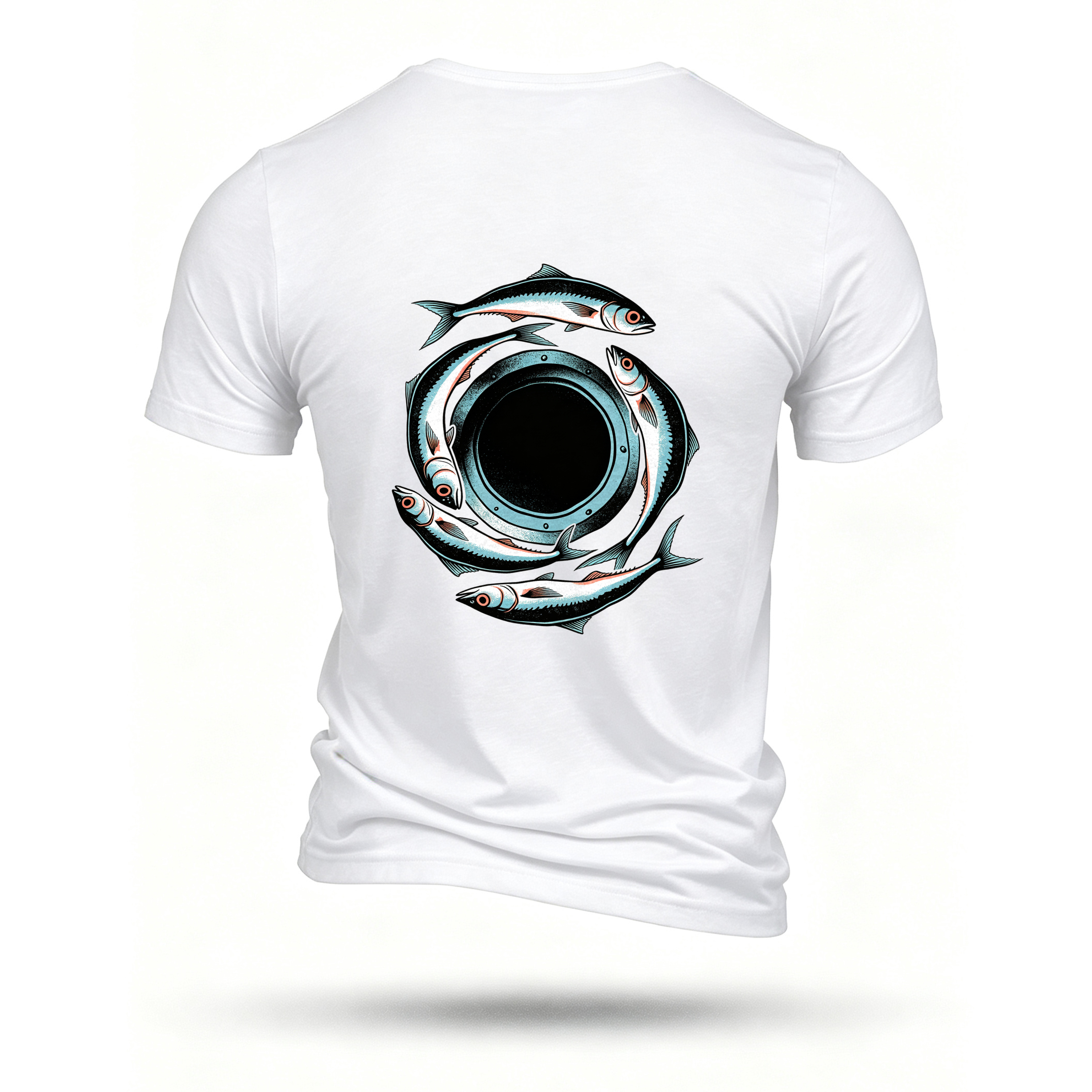 White T-shirt, back print