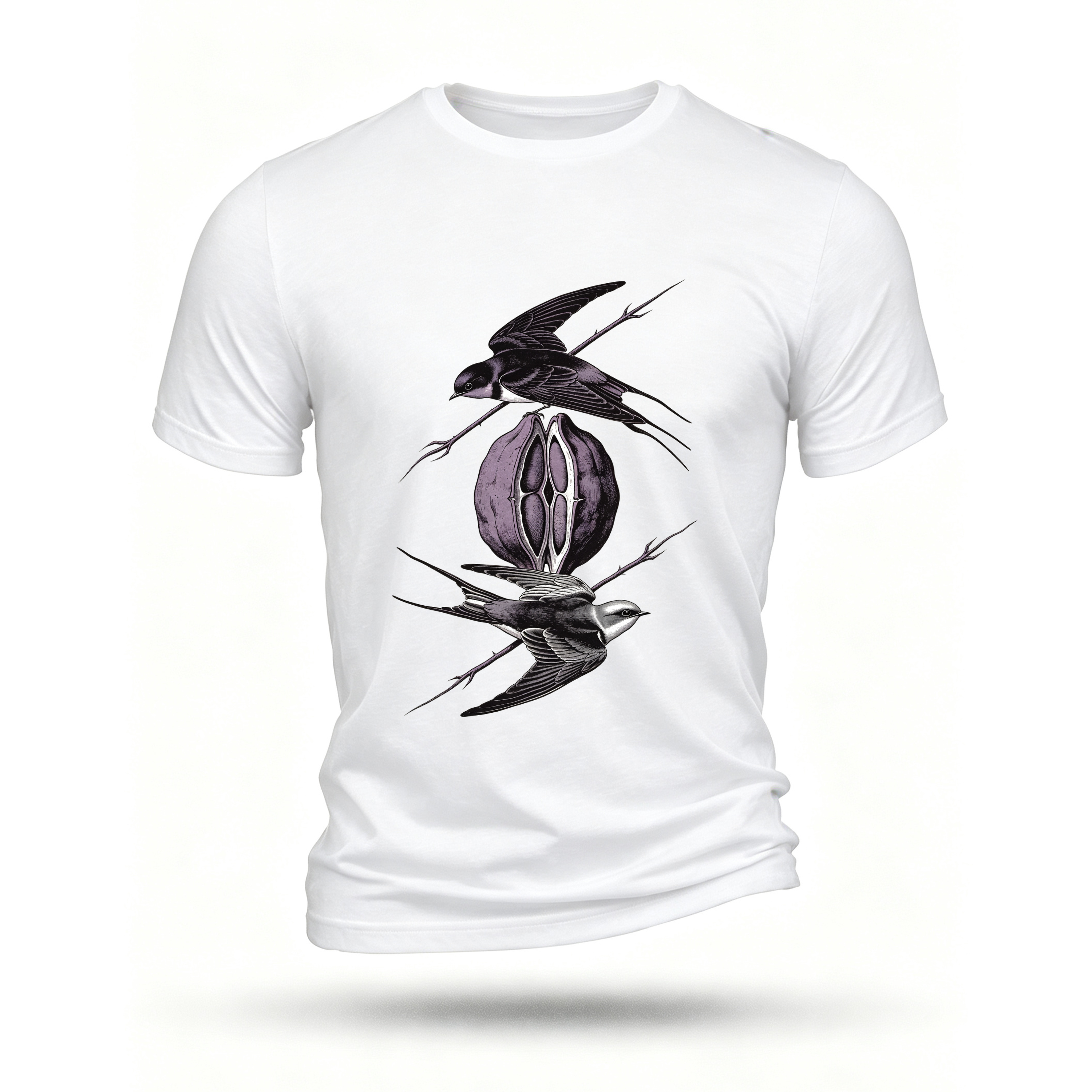 White T-shirt, front print
