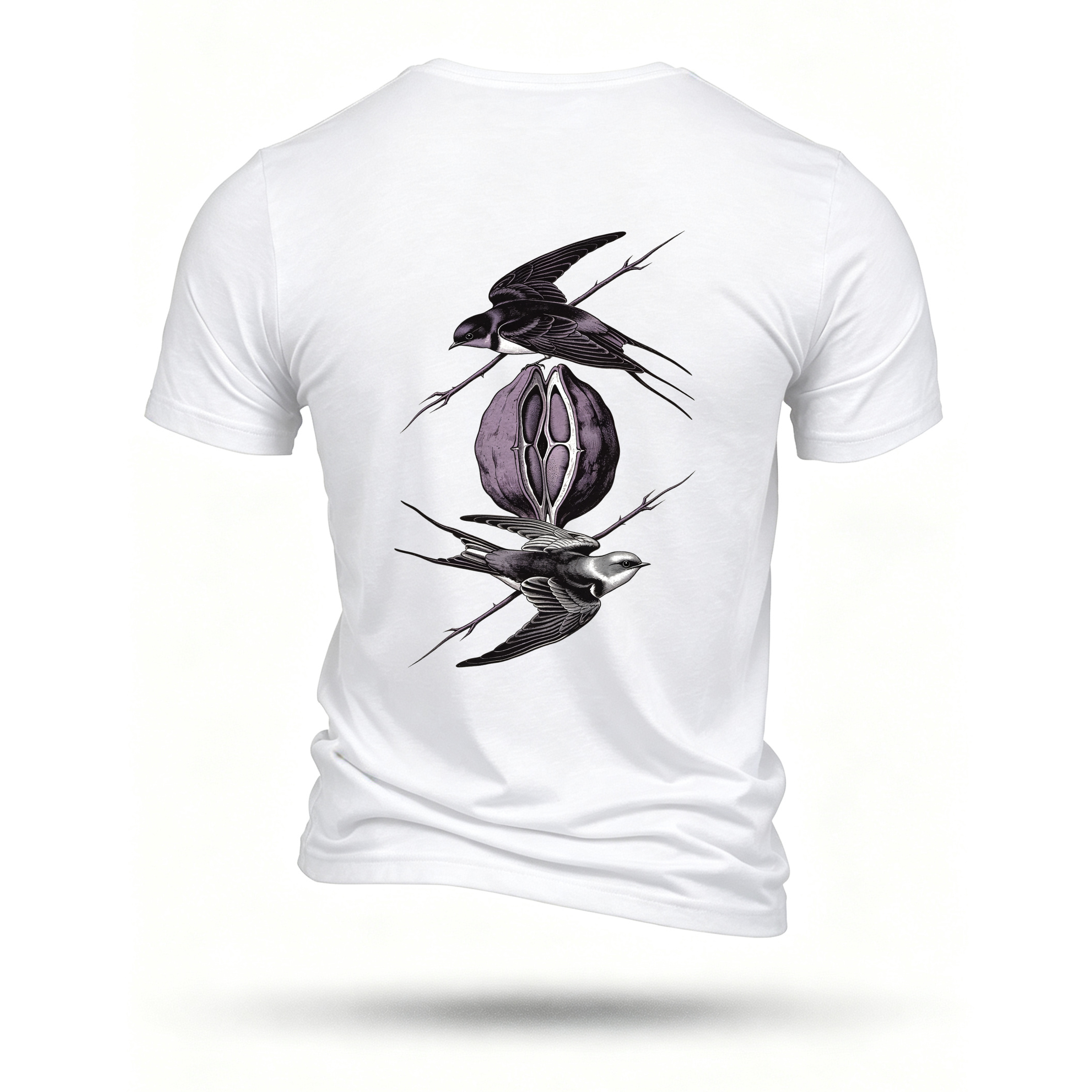 White T-shirt, back print