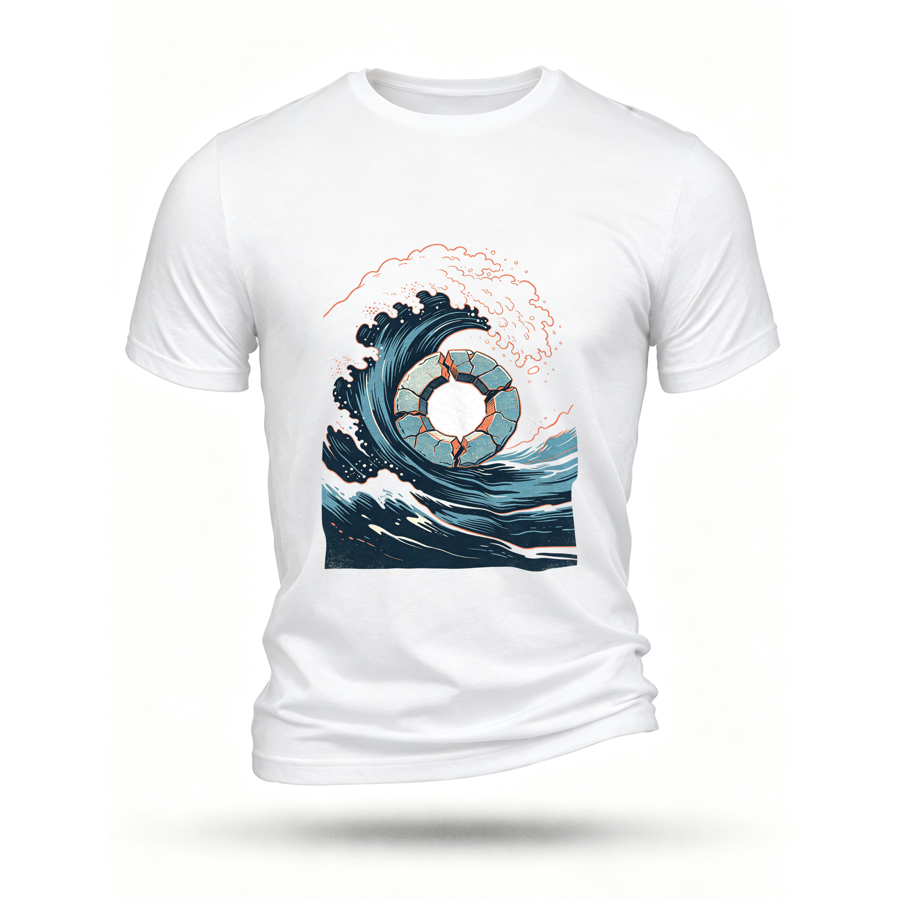 White T-shirt, front print