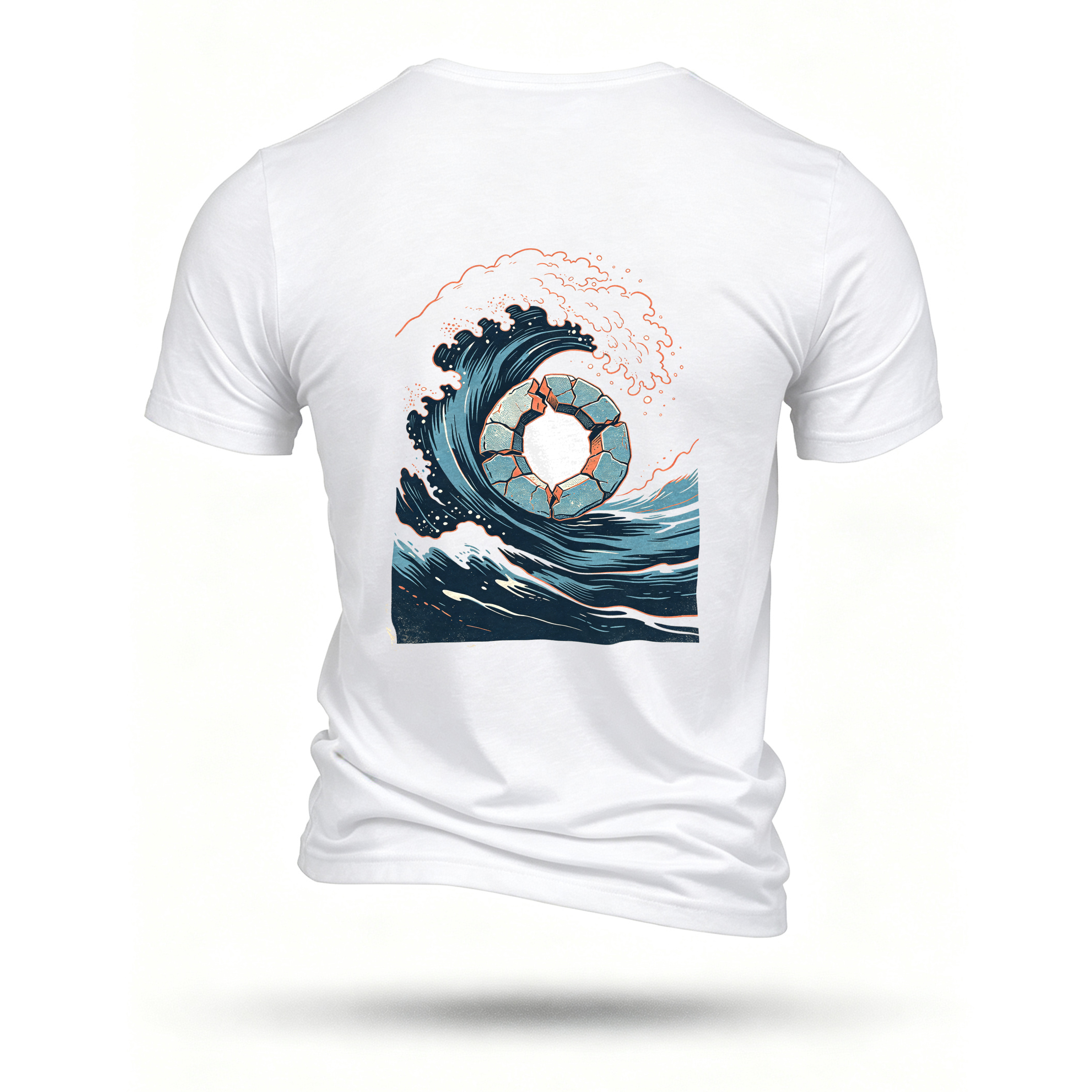 White T-shirt, back print
