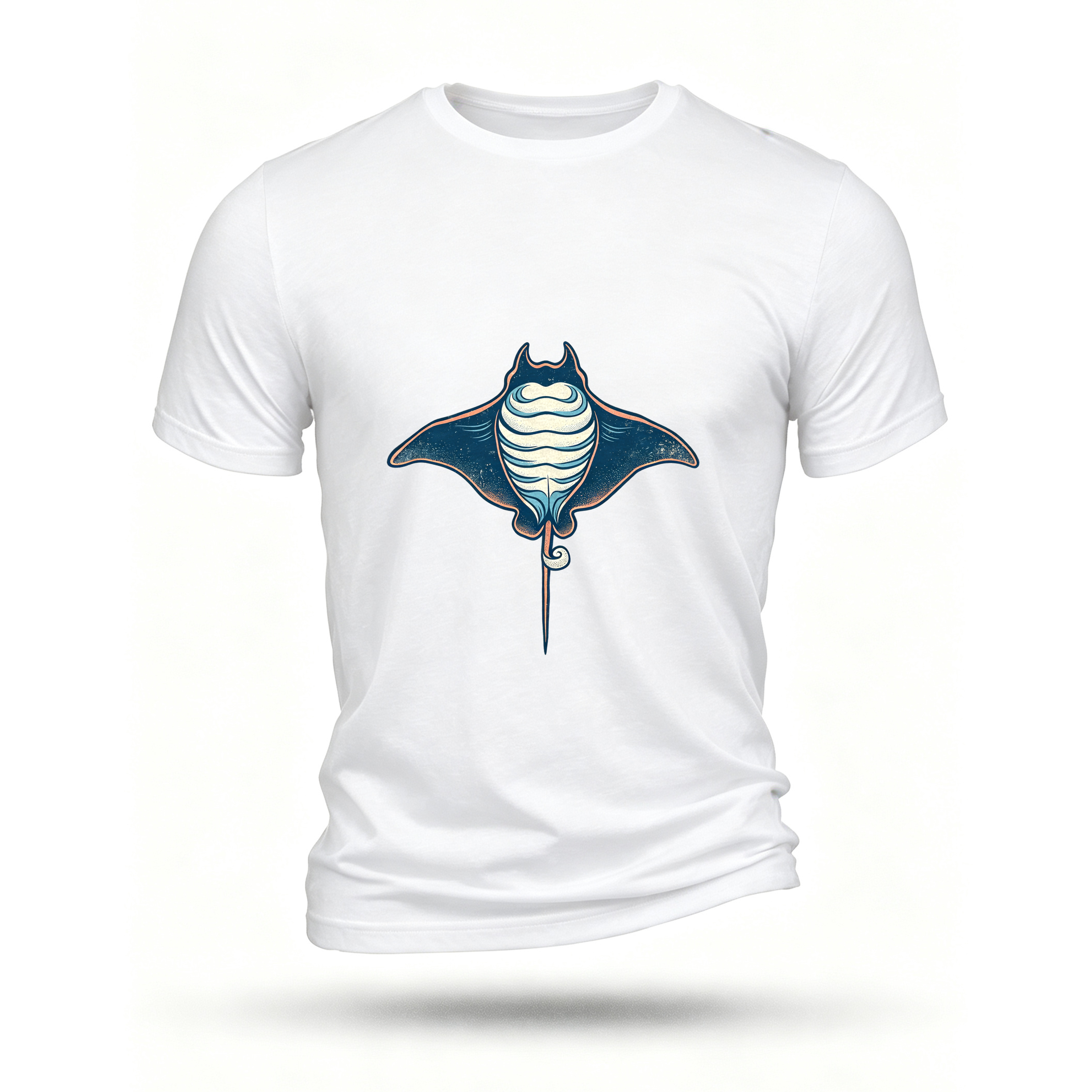White T-shirt, front print