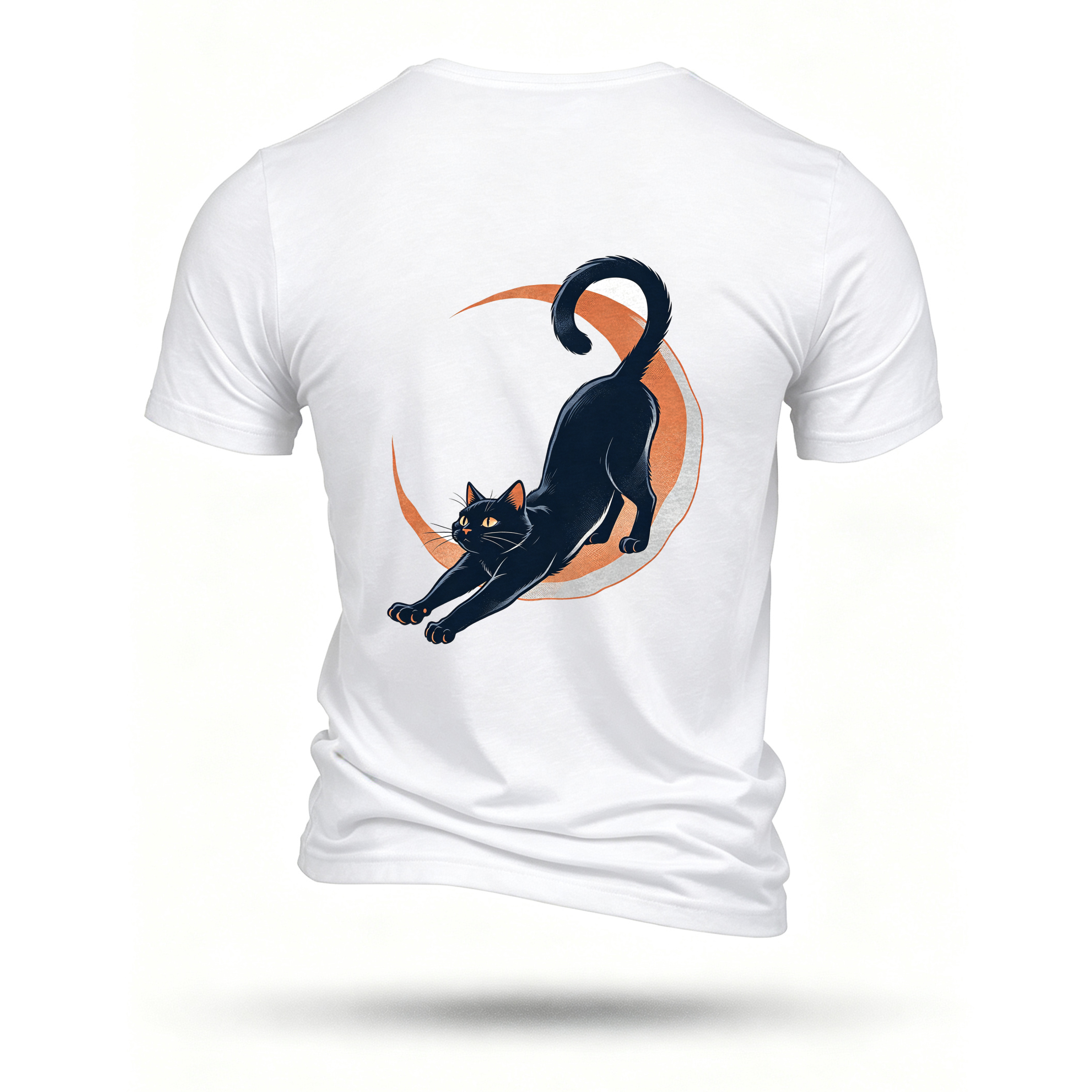 White T-shirt, back print