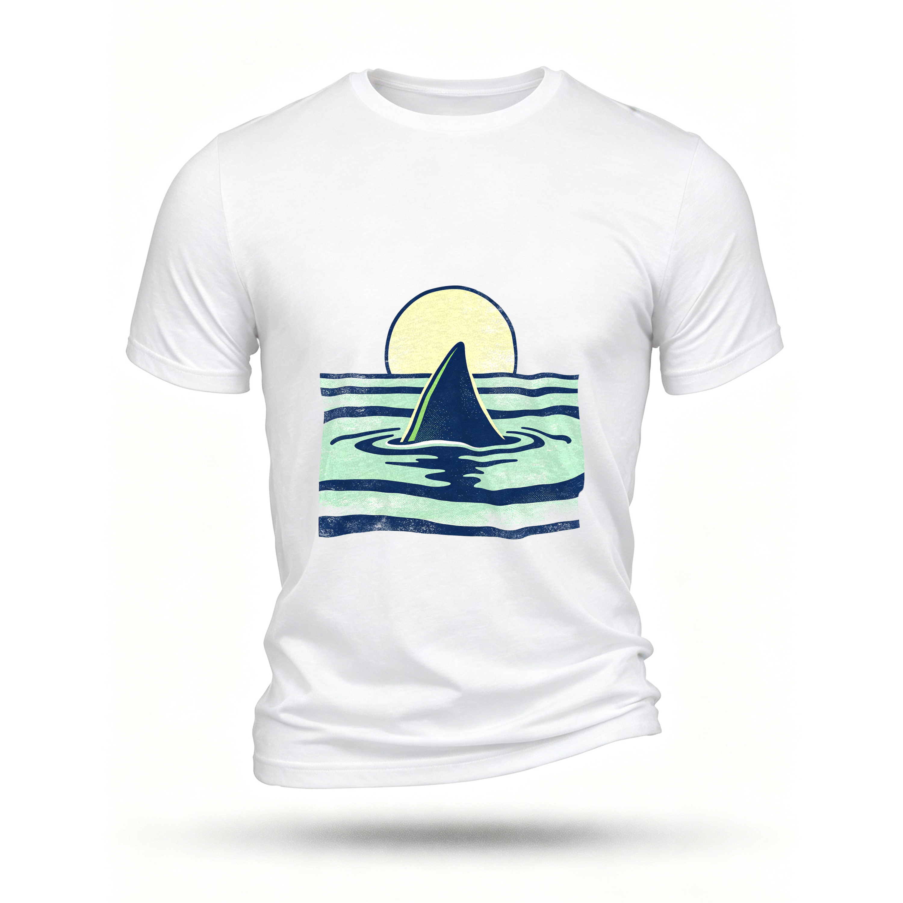 White T-shirt, front print