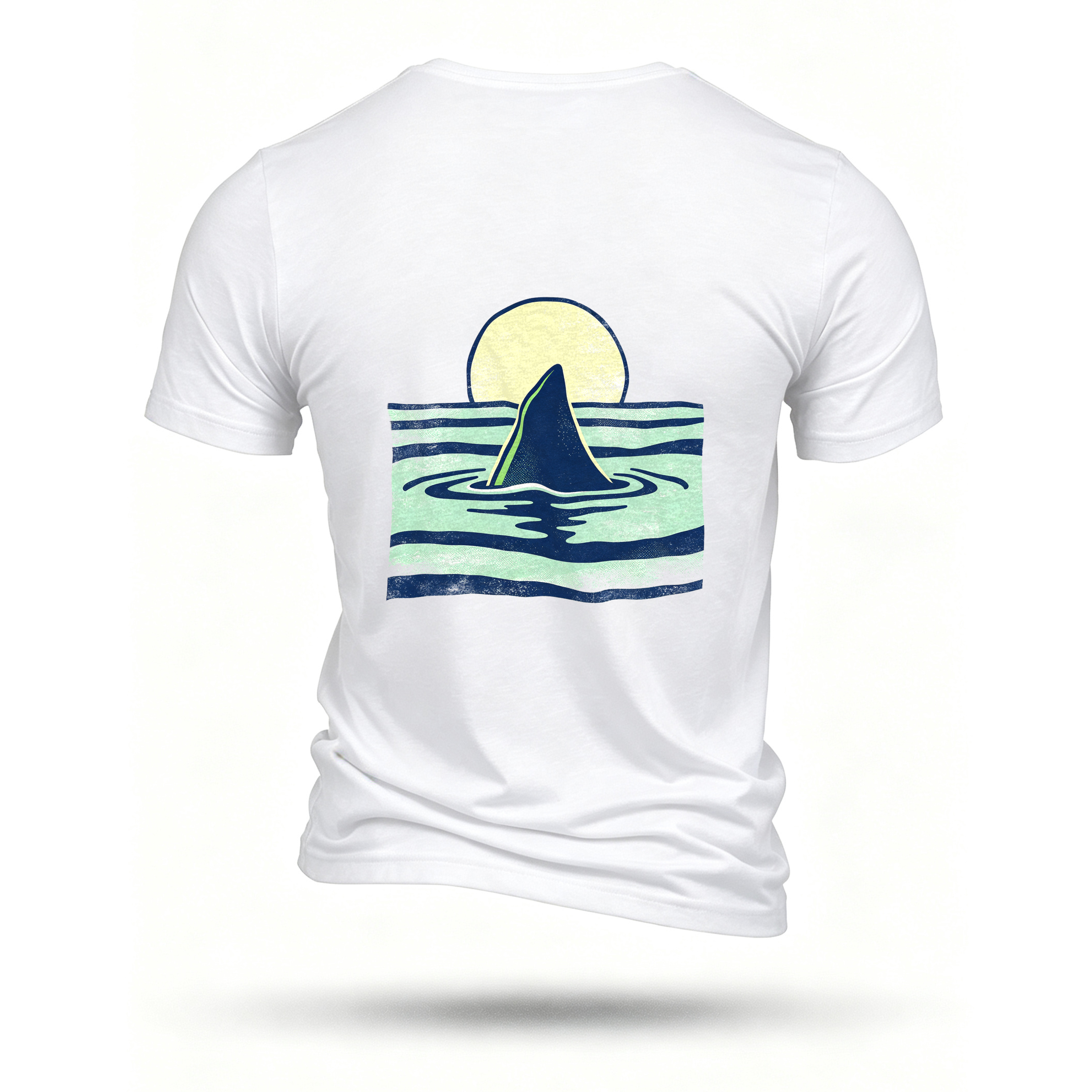 White T-shirt, back print