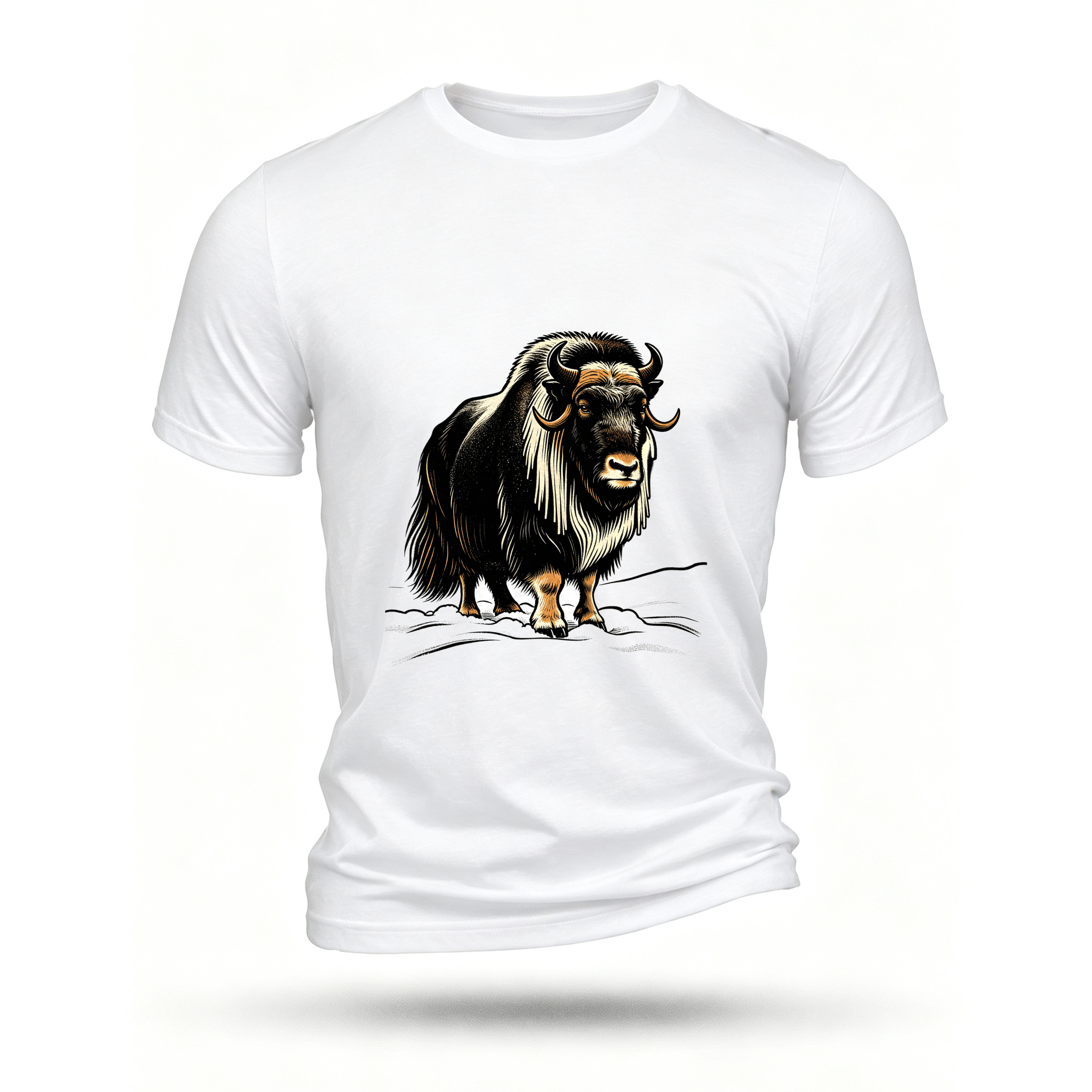 White T-shirt, front print