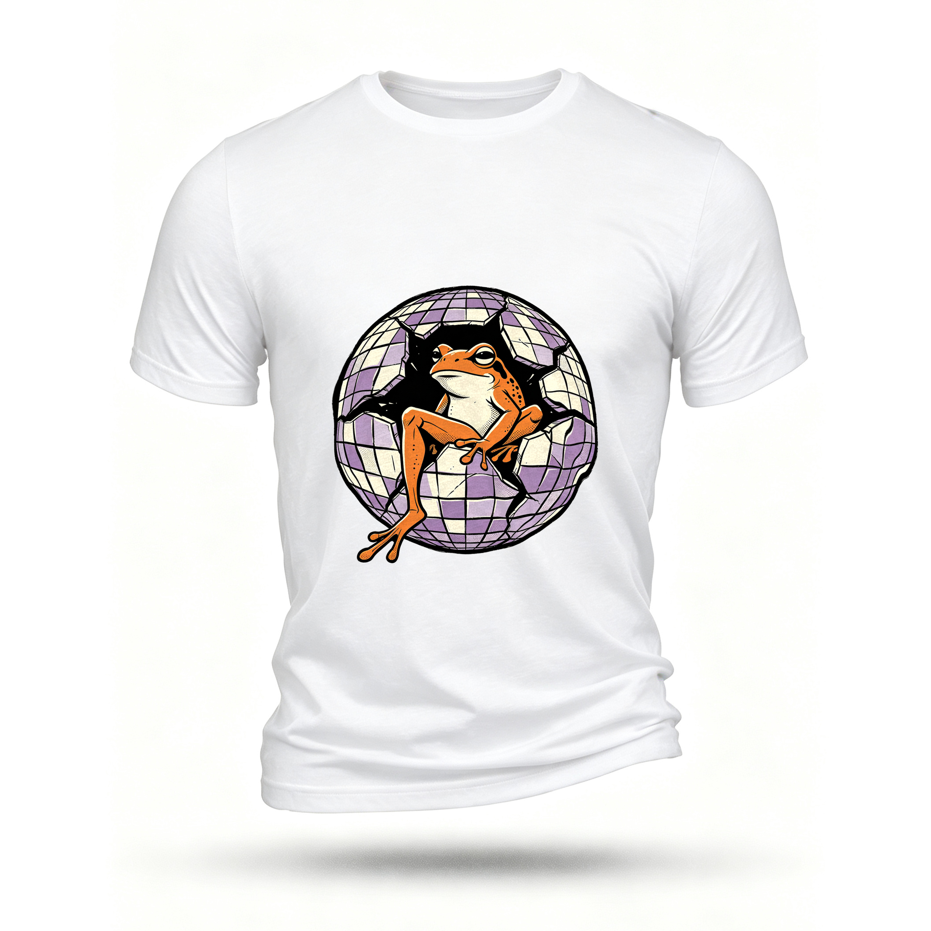 White T-shirt, front print