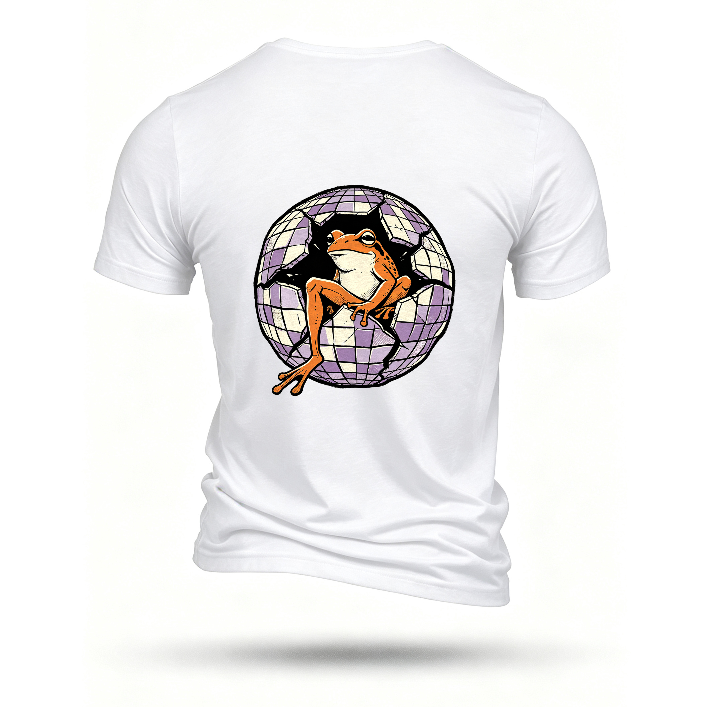 White T-shirt, back print
