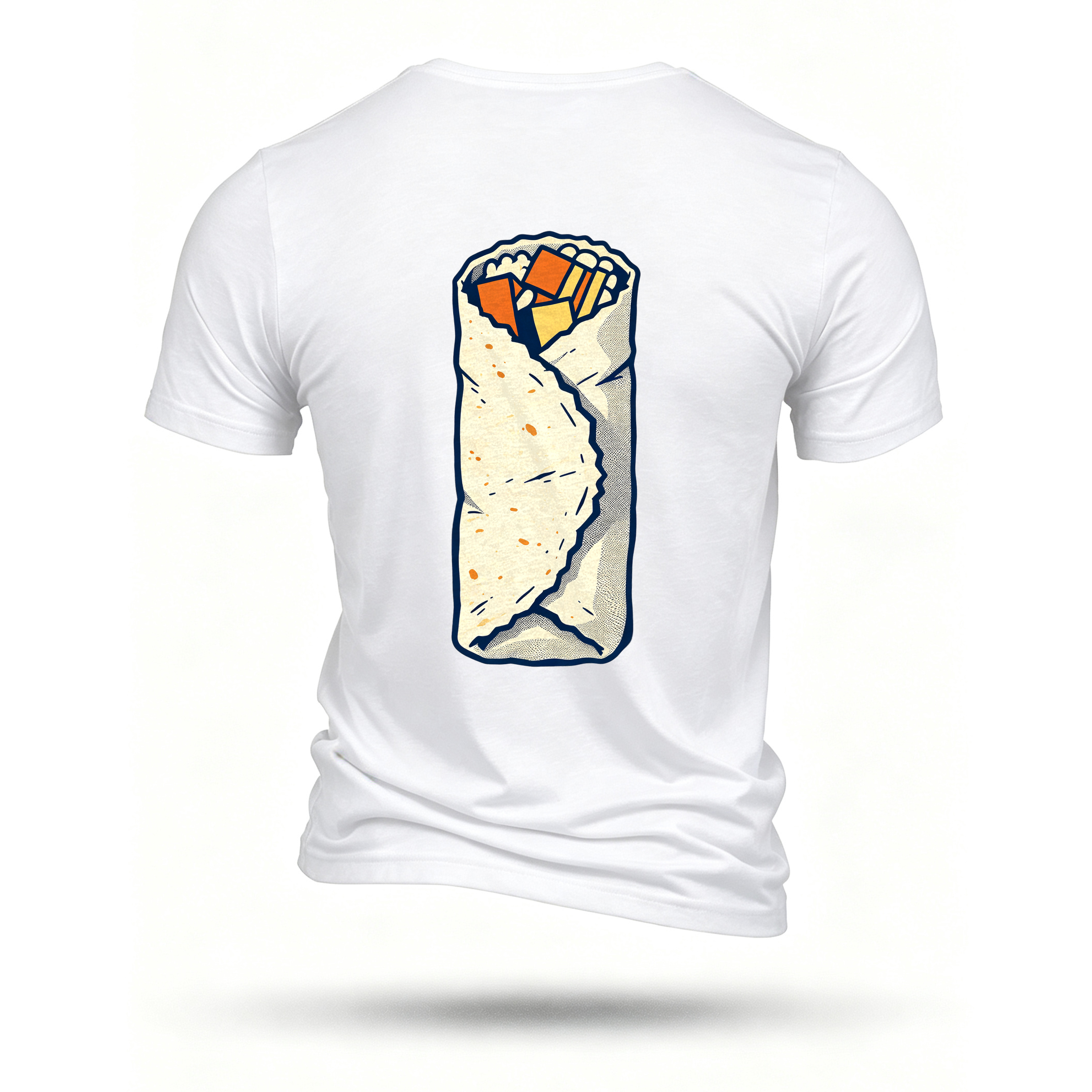 White T-shirt, back print