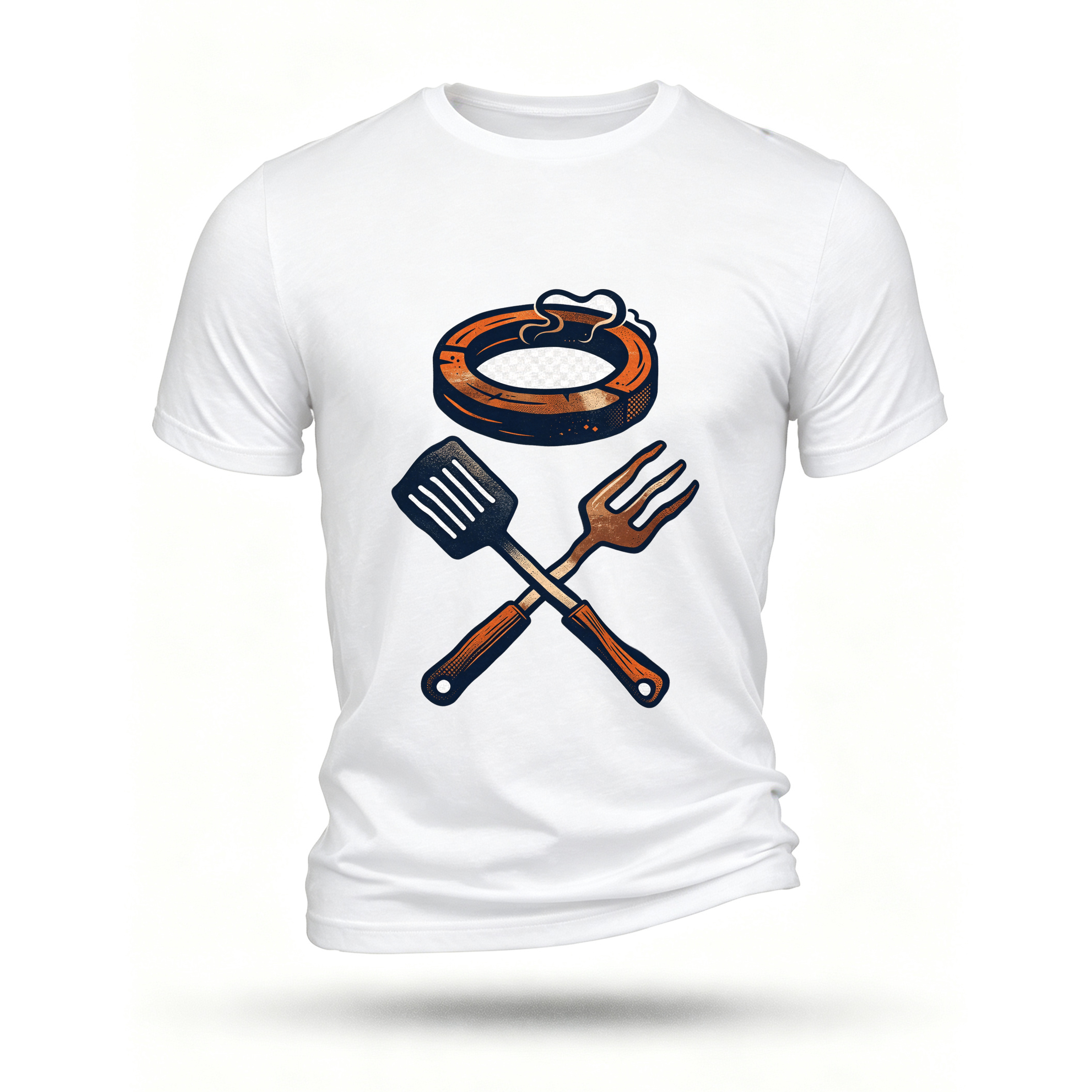 White T-shirt, front print