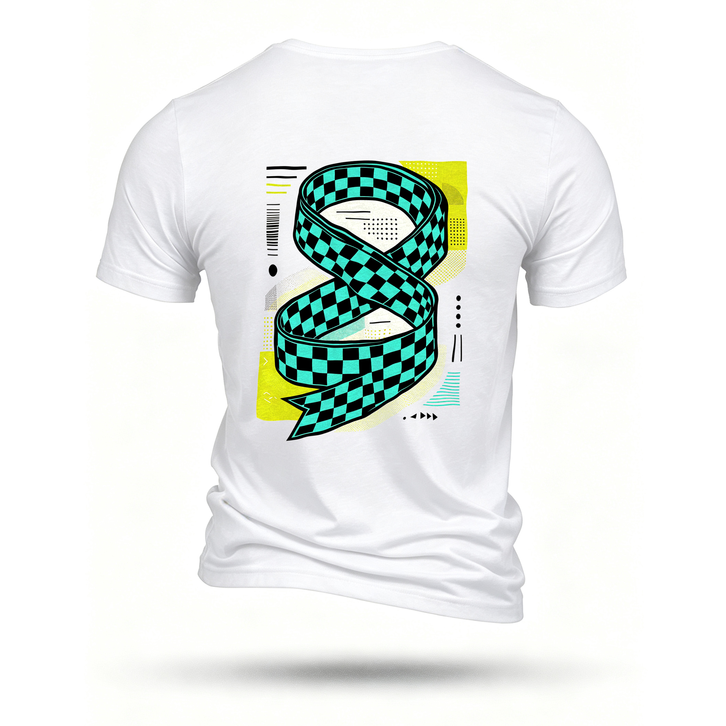 White T-shirt, back print