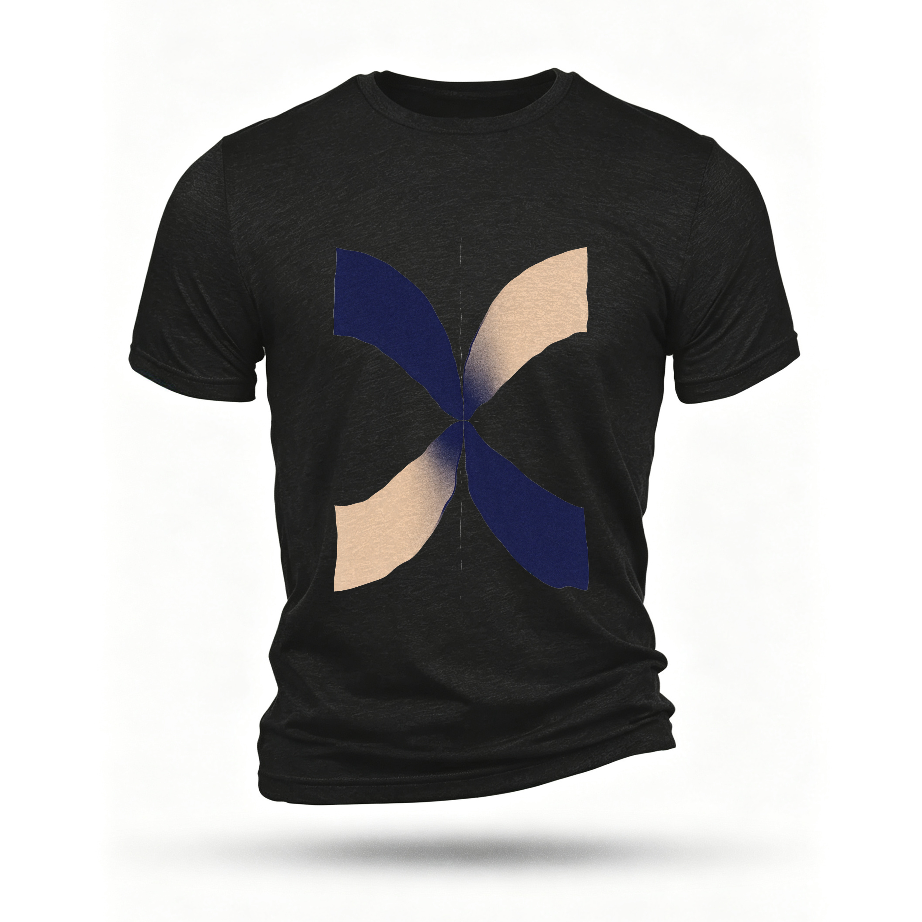Black T-shirt, front print