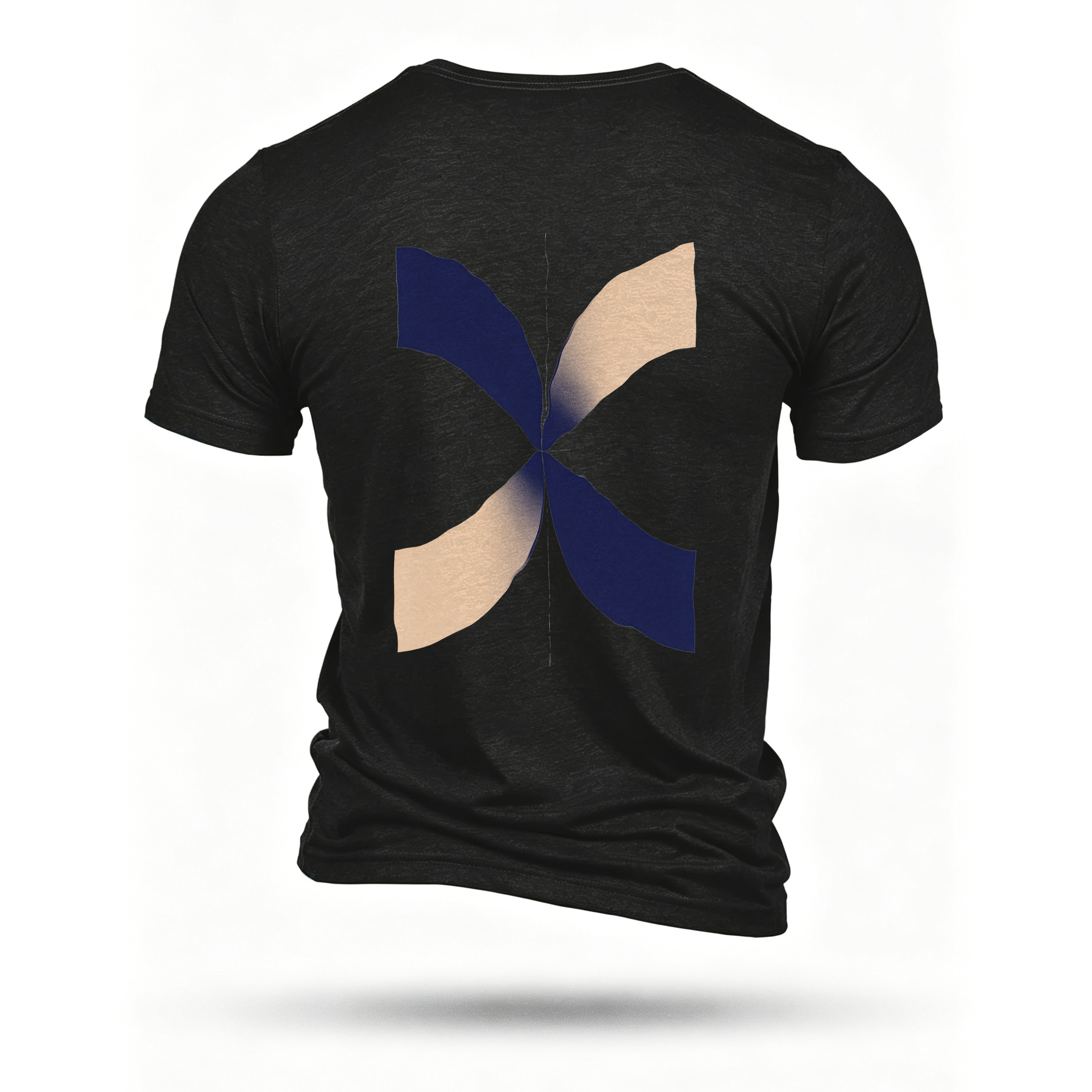 Black T-shirt, back print
