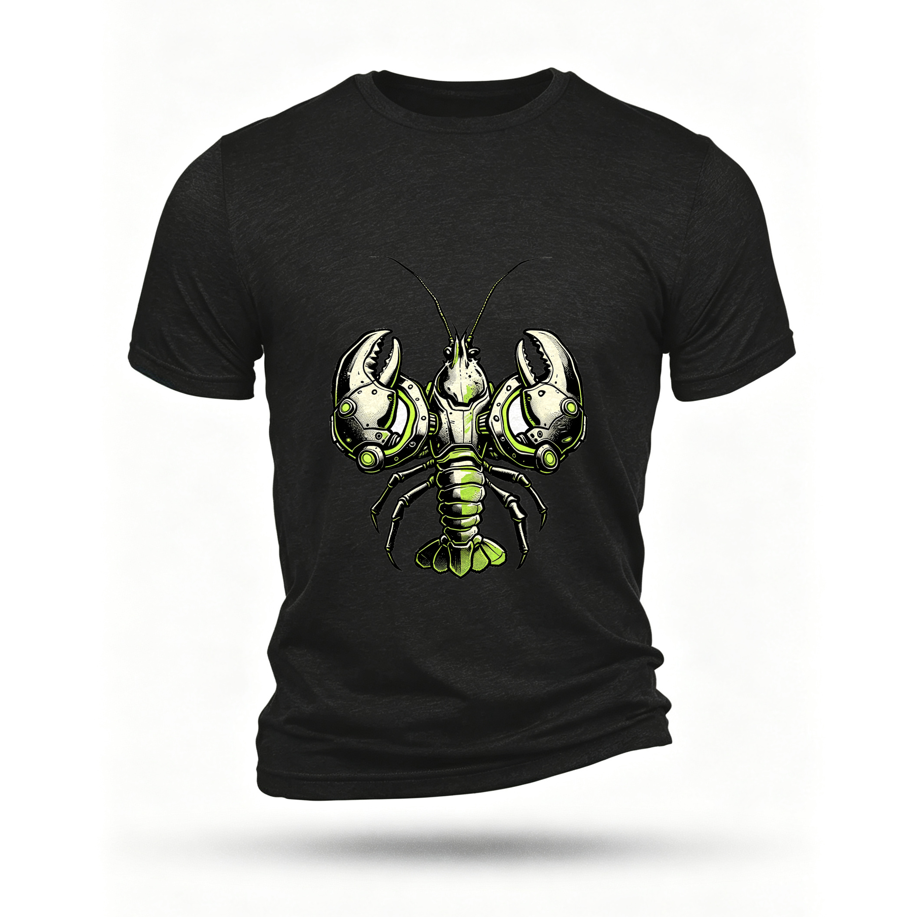 Black T-shirt, front print