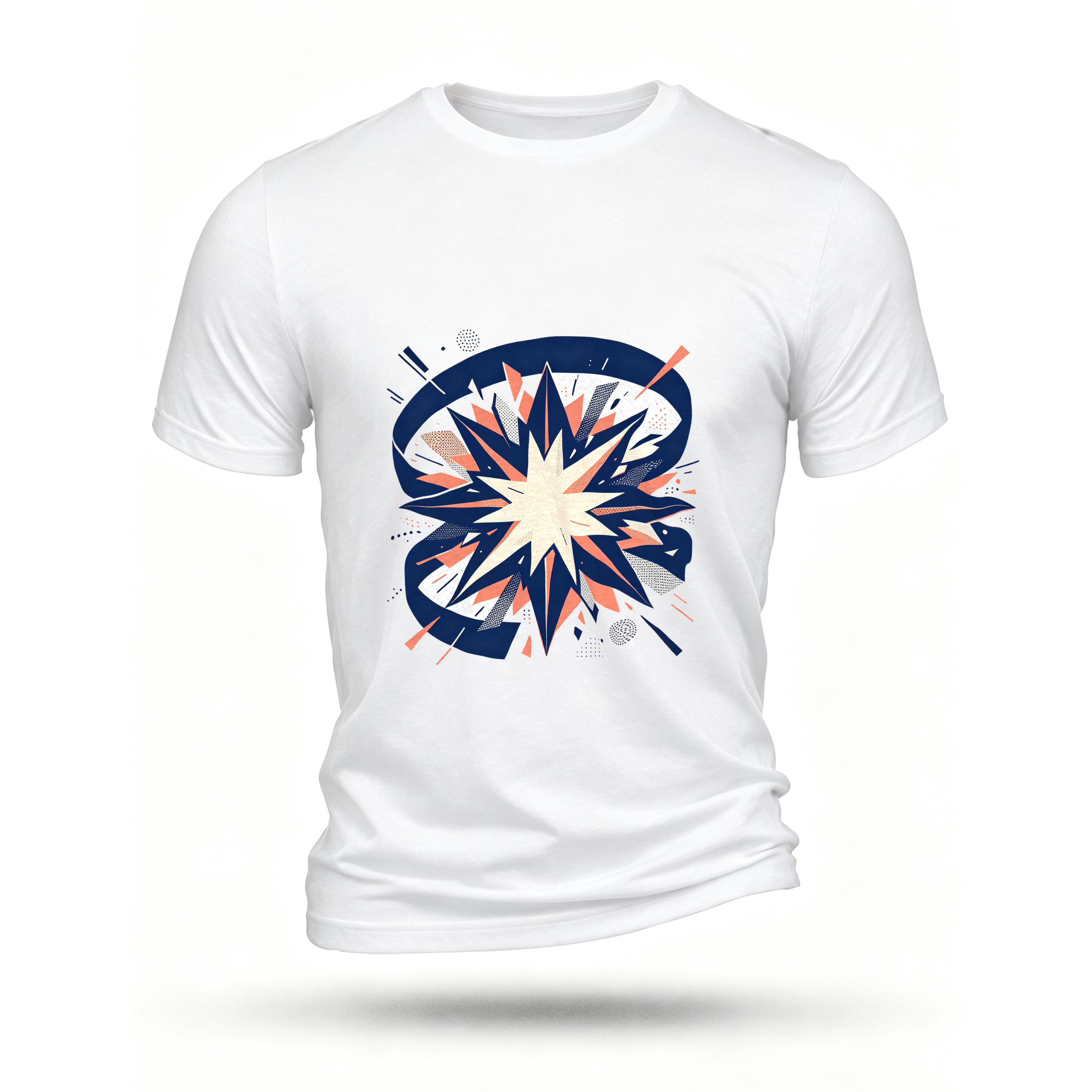 White T-shirt, front print
