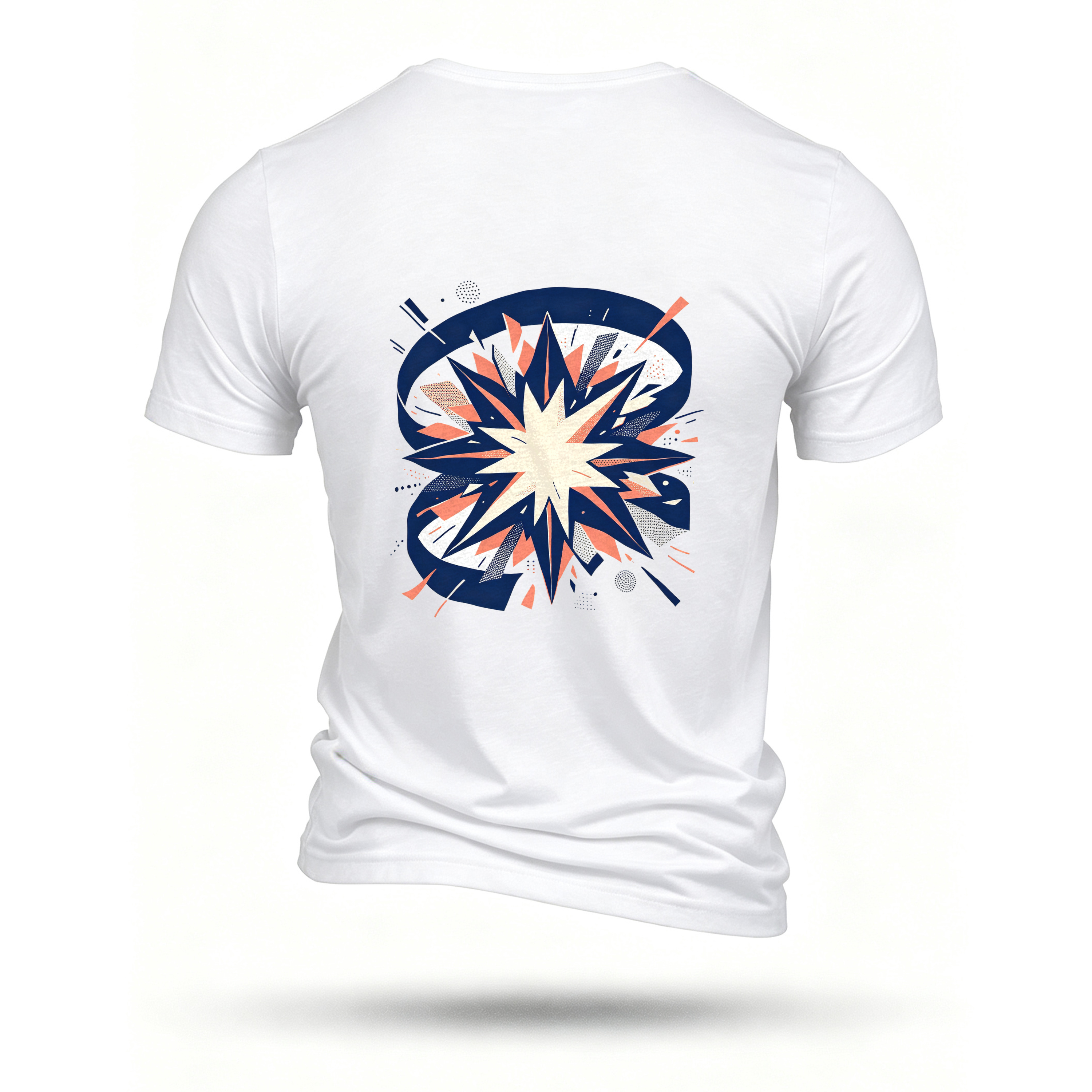 White T-shirt, back print