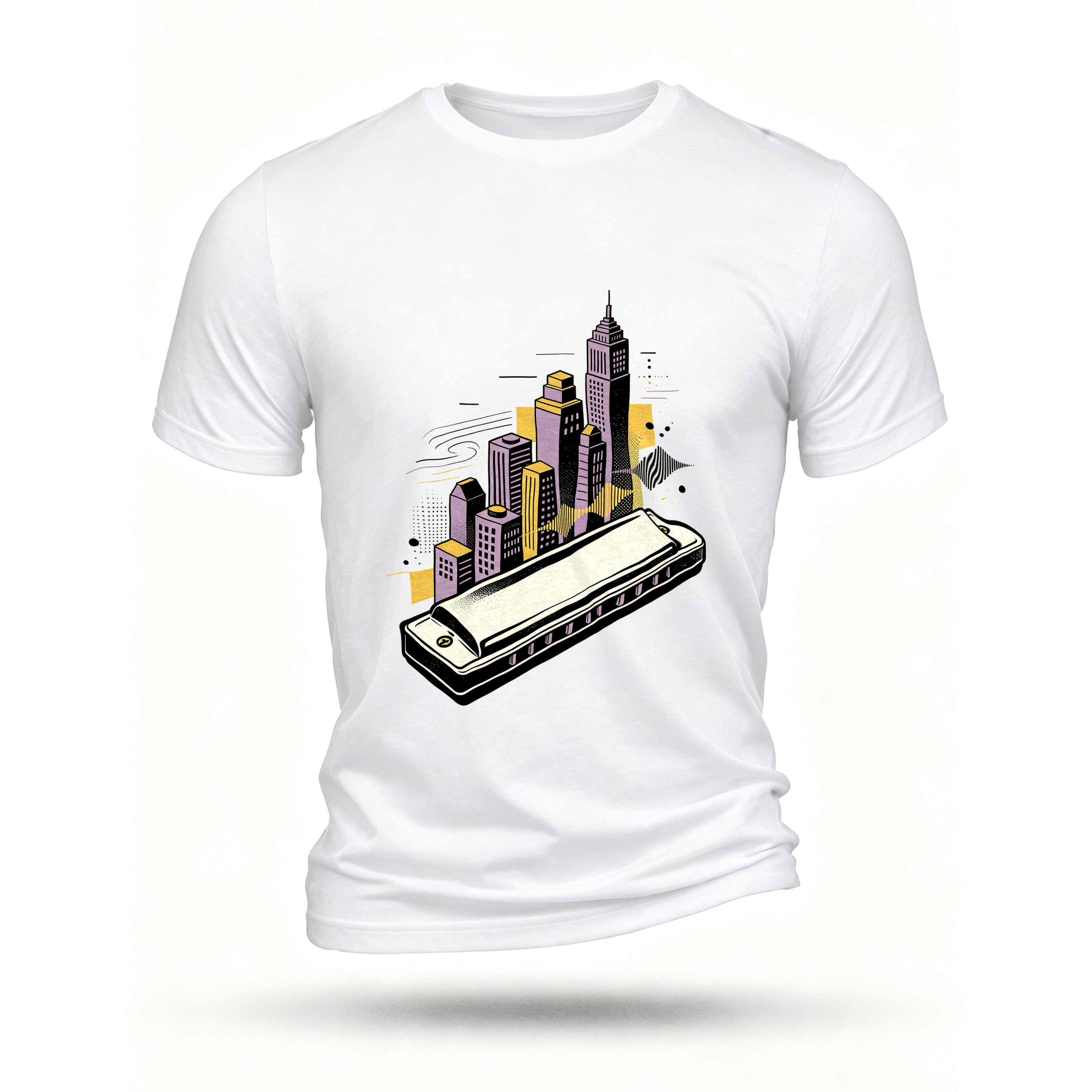 White T-shirt, front print