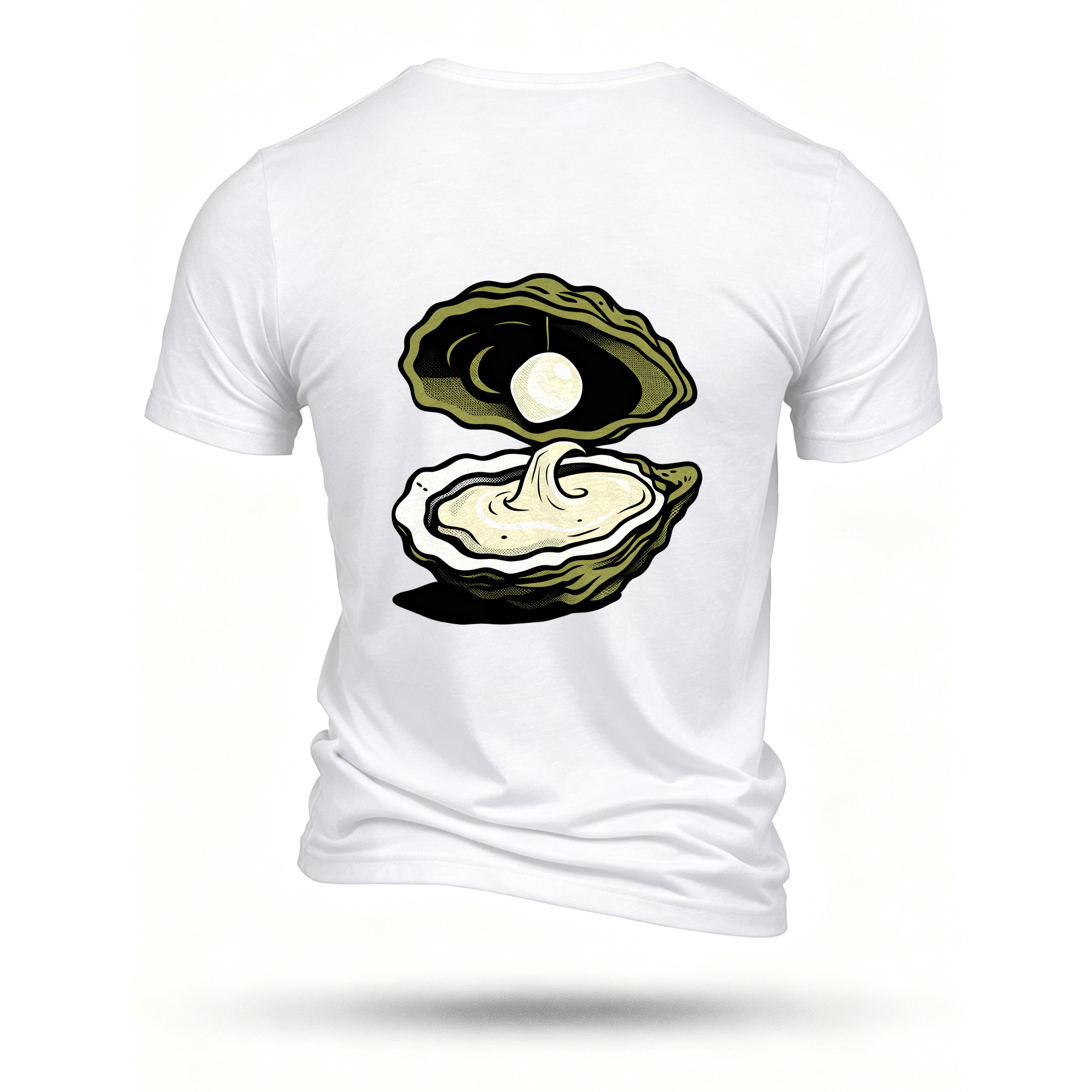 White T-shirt, back print