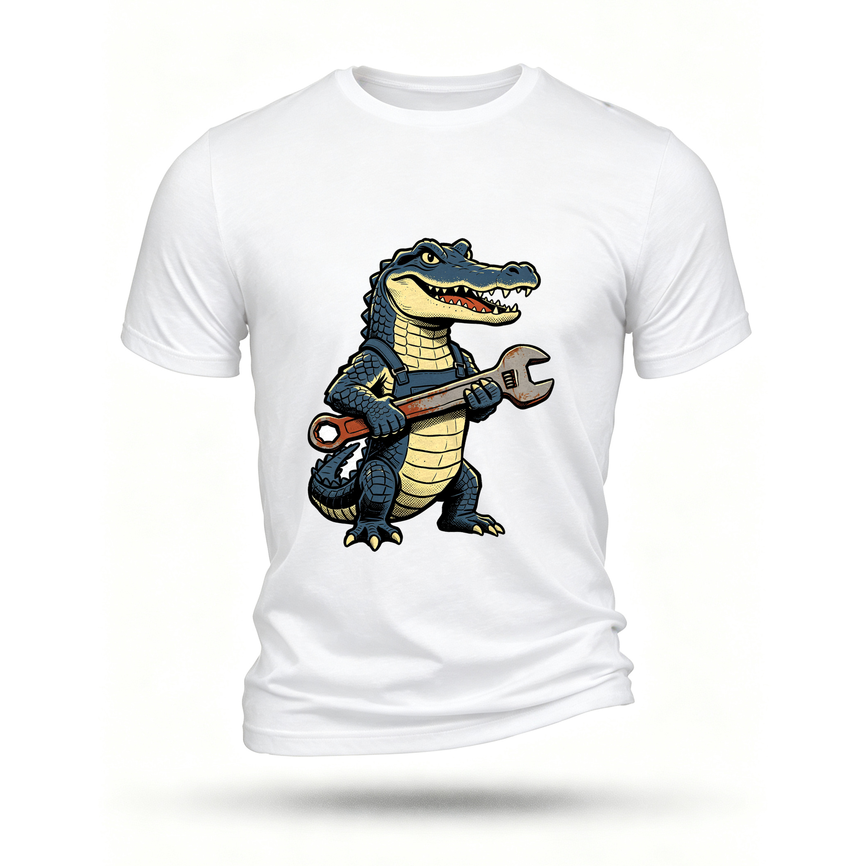 White T-shirt, front print