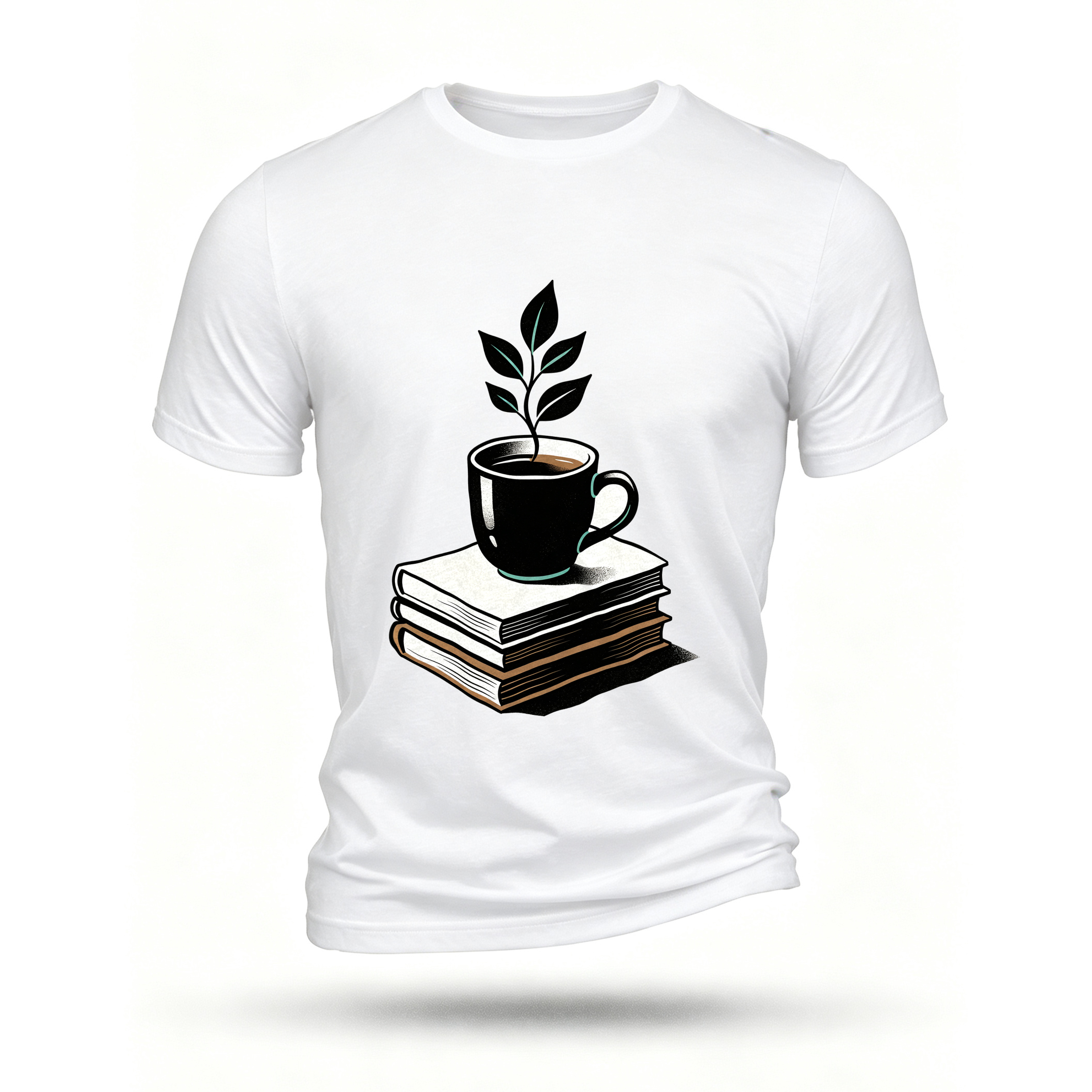 White T-shirt, front print