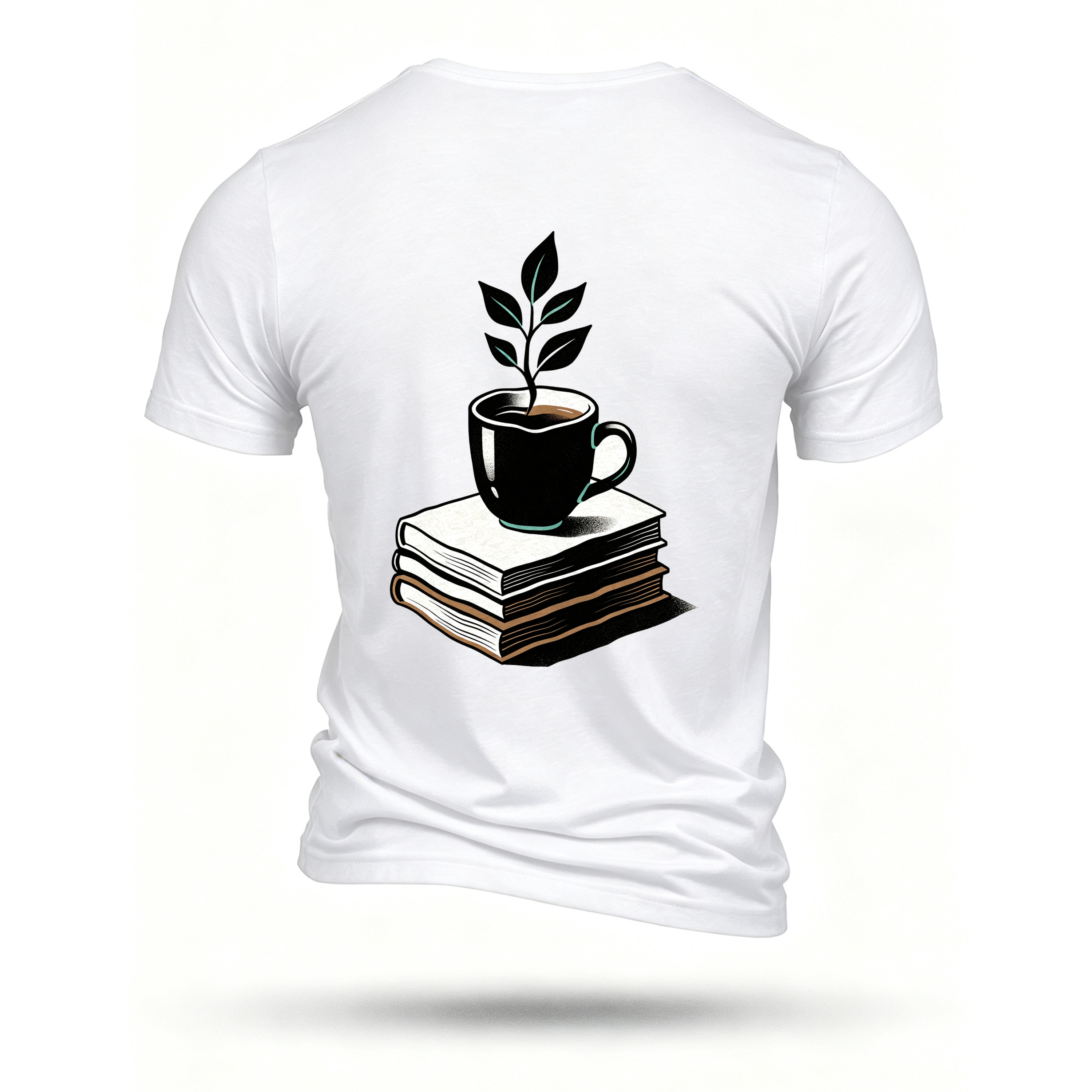 White T-shirt, back print