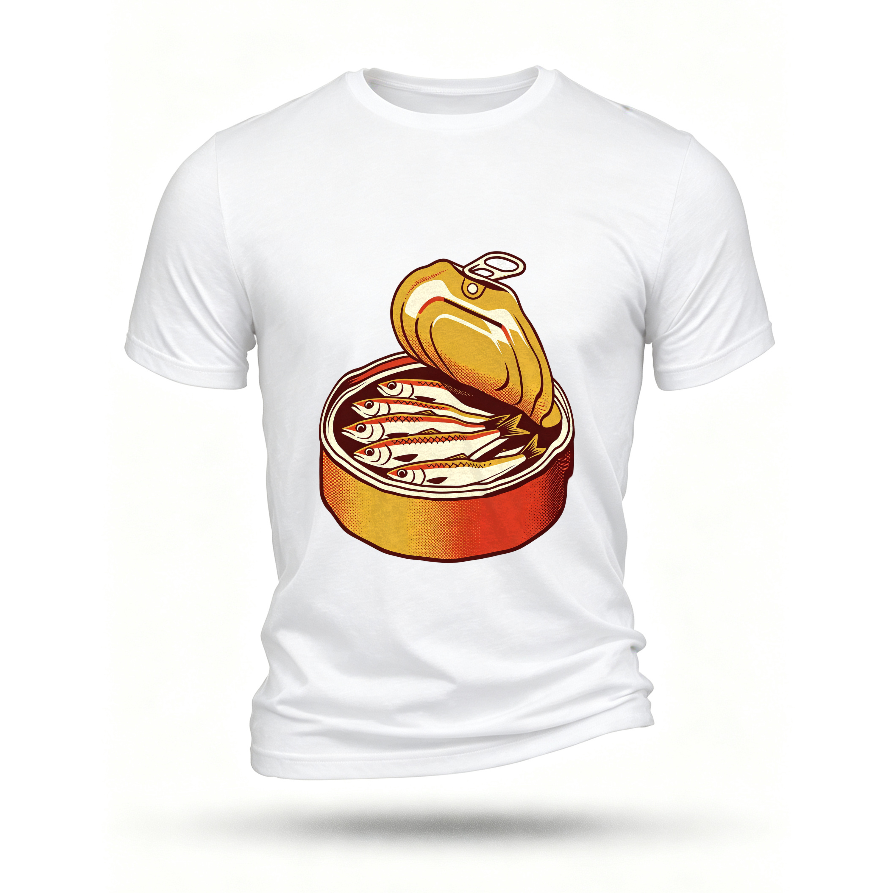 White T-shirt, front print