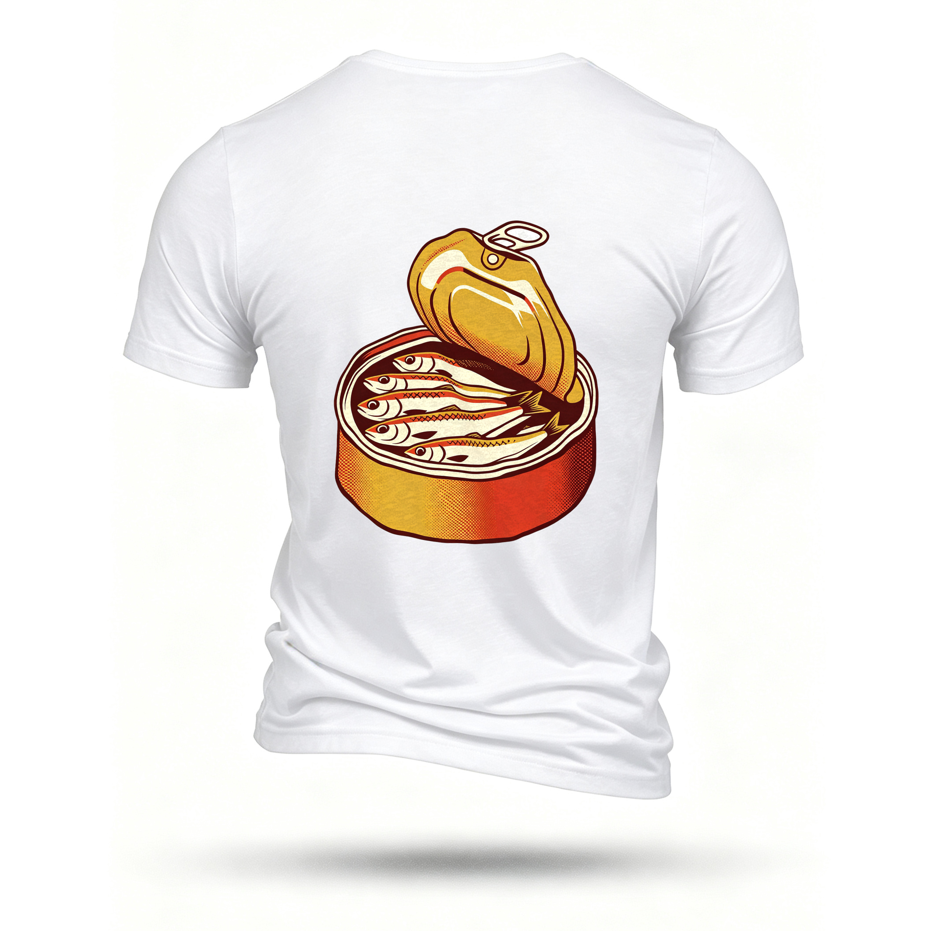 White T-shirt, back print